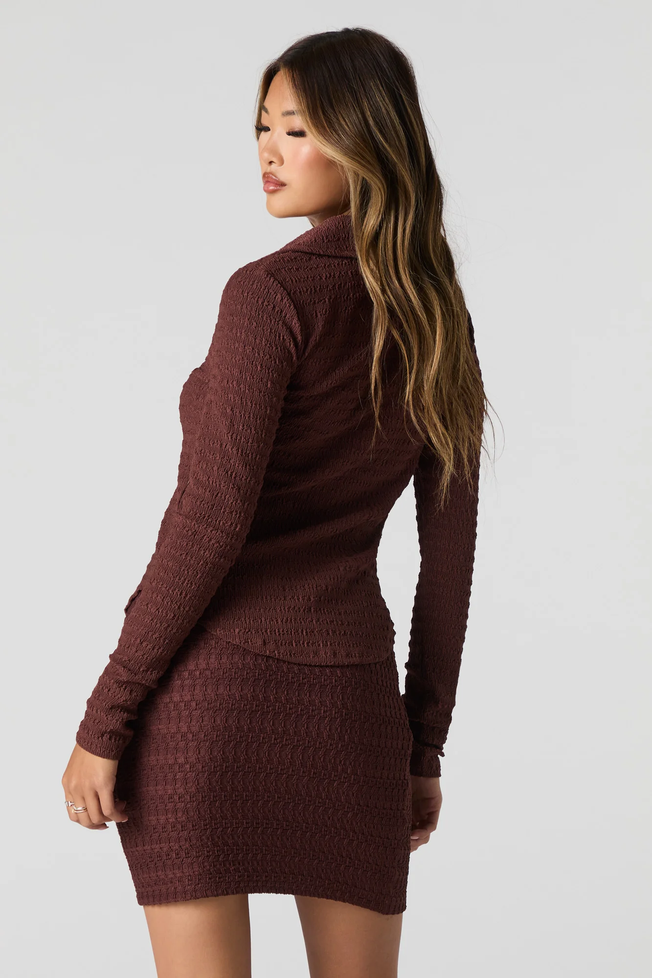 Textured Mini Skirt - Image 2
