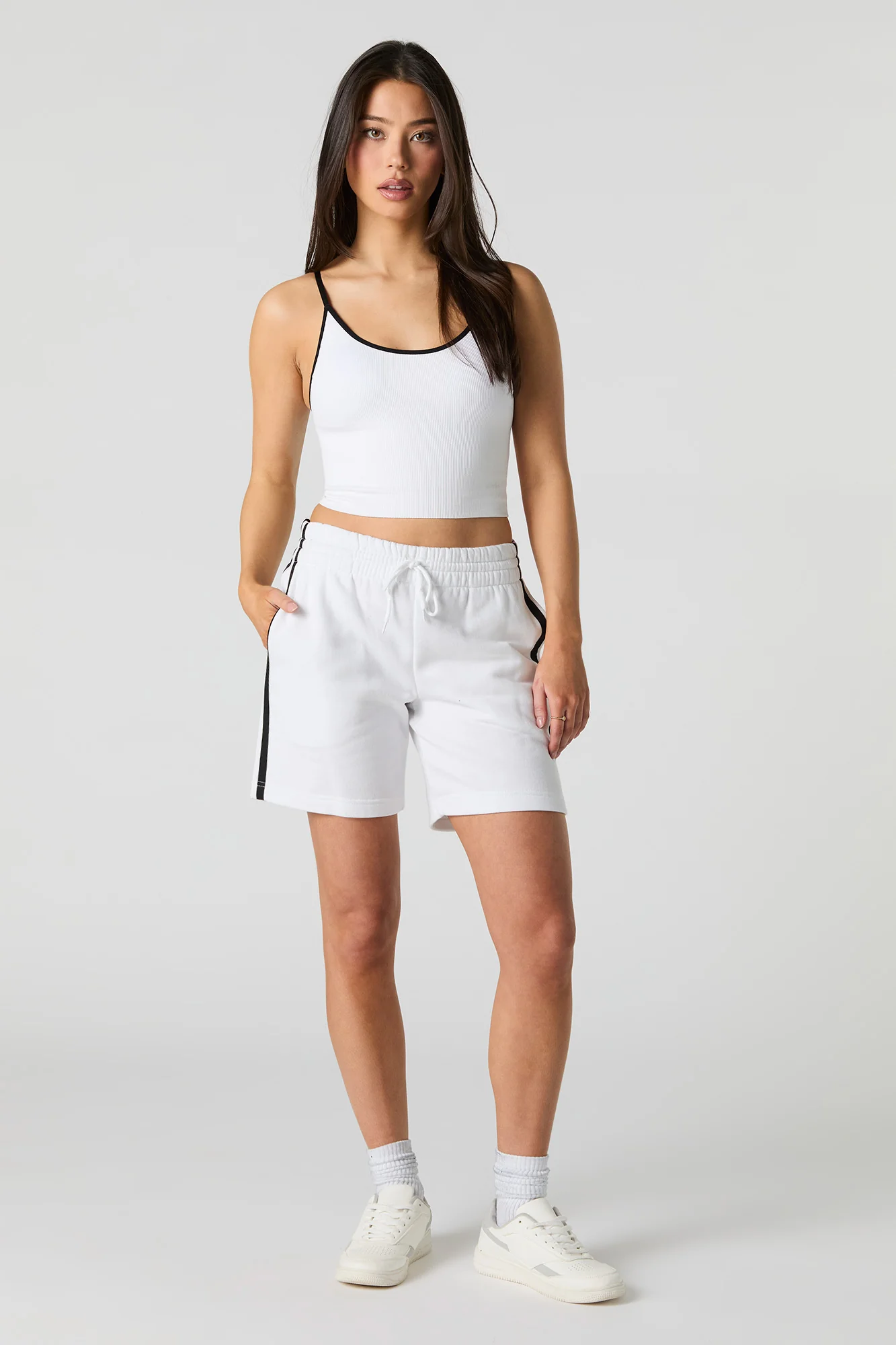 Active Side Striped Fleece Short - Image 10
