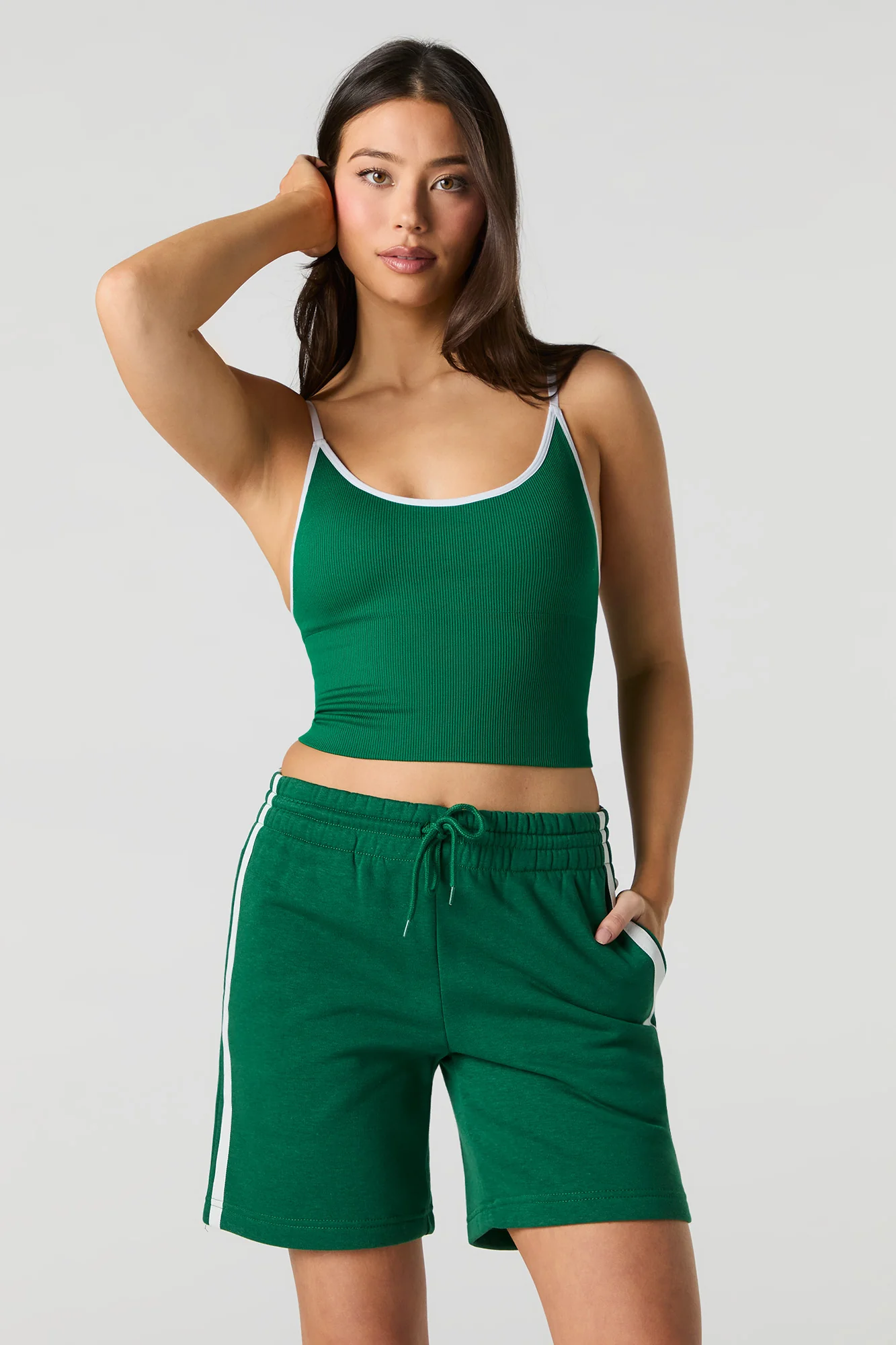 Active Side Striped Fleece Short - Image 2