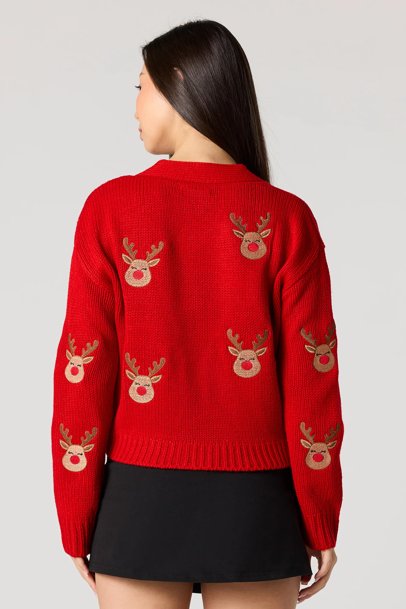 Christmas Embroidered Knit Cardigan - Image 11