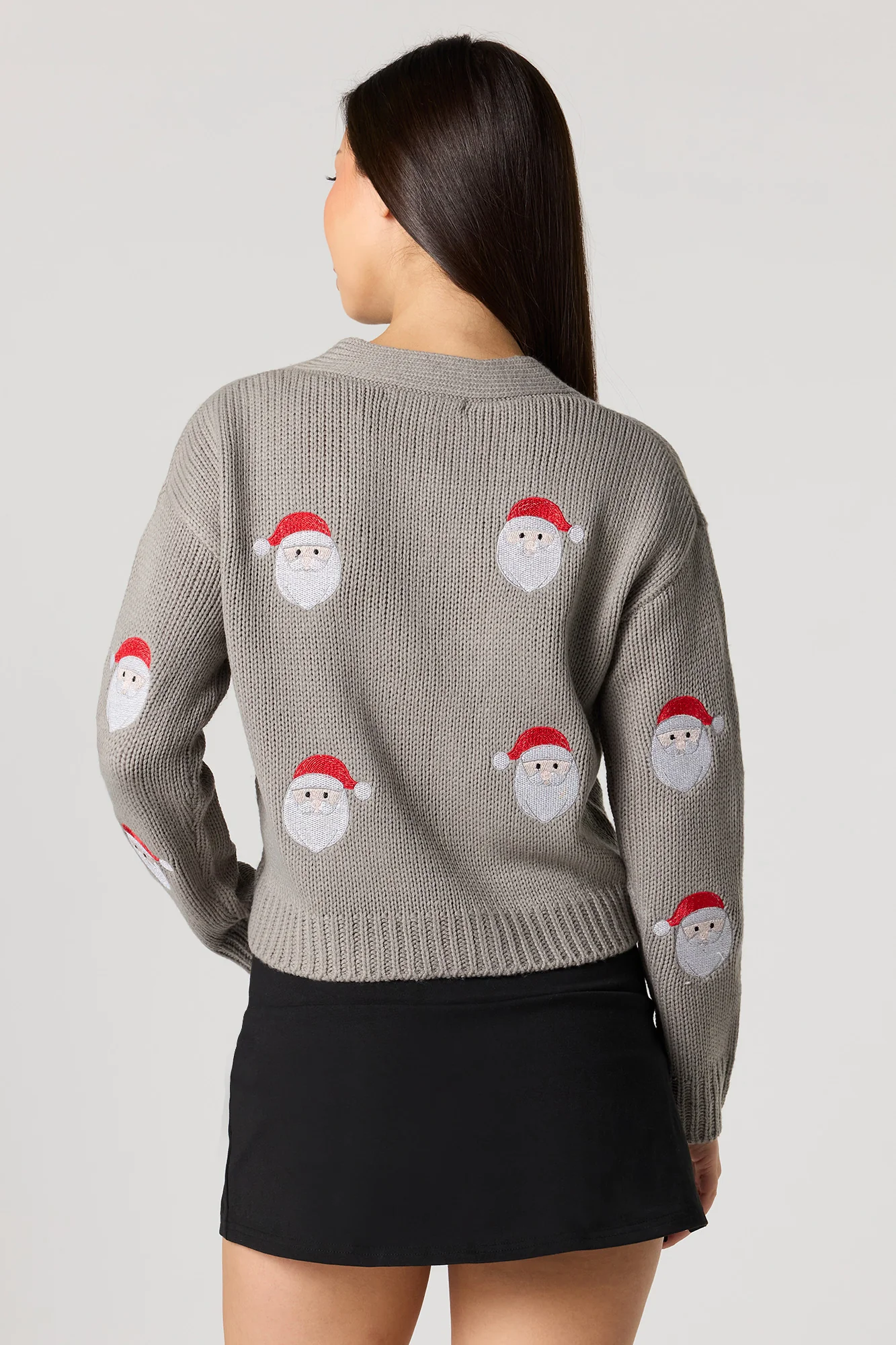 Christmas Embroidered Knit Cardigan - Image 8