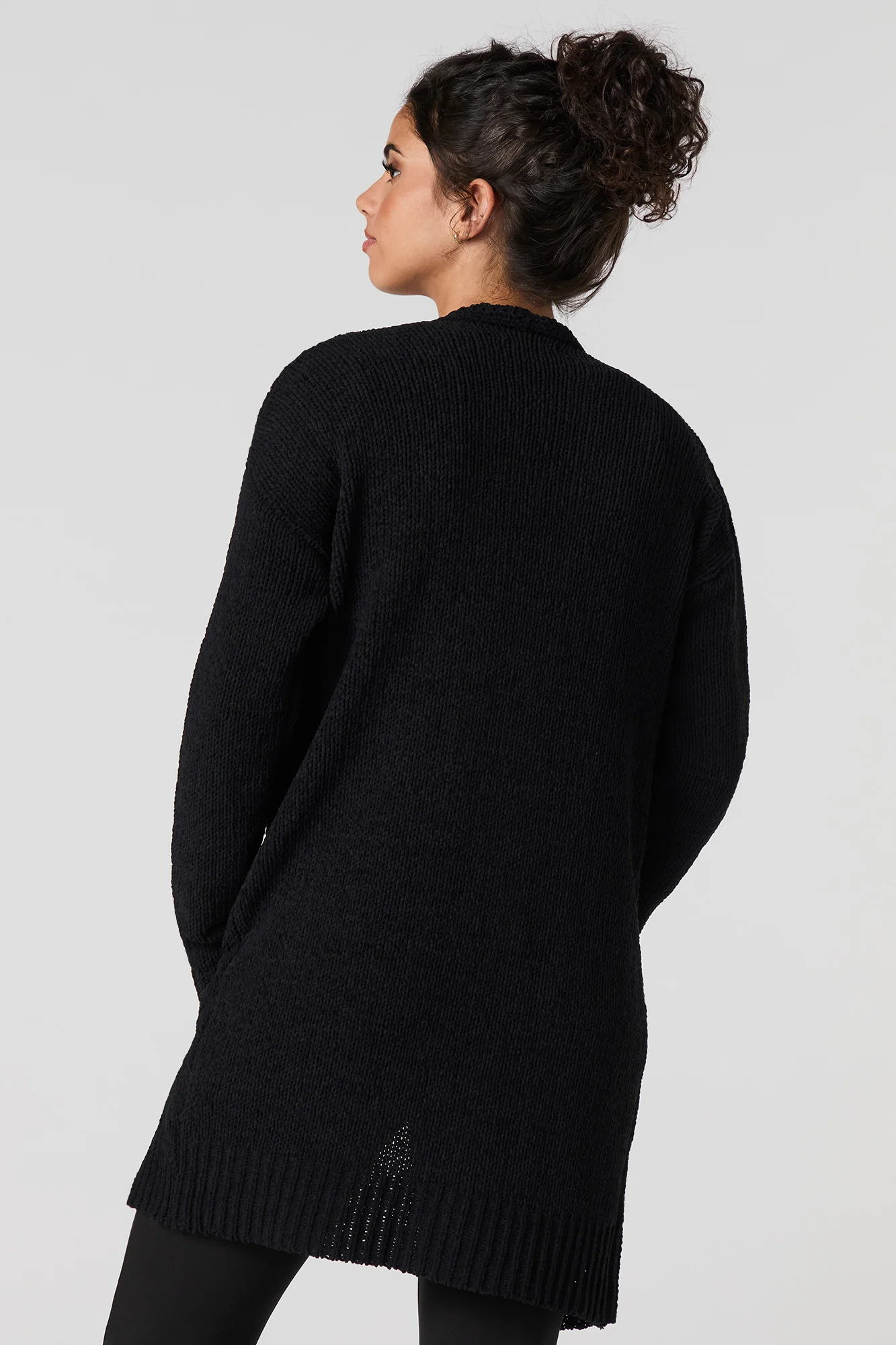 Cardigan long en tricot à mailles torsadées - Image 3