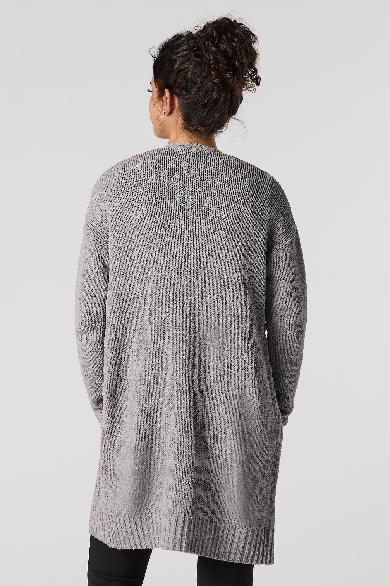Cardigan long en tricot à mailles torsadées - Image 5