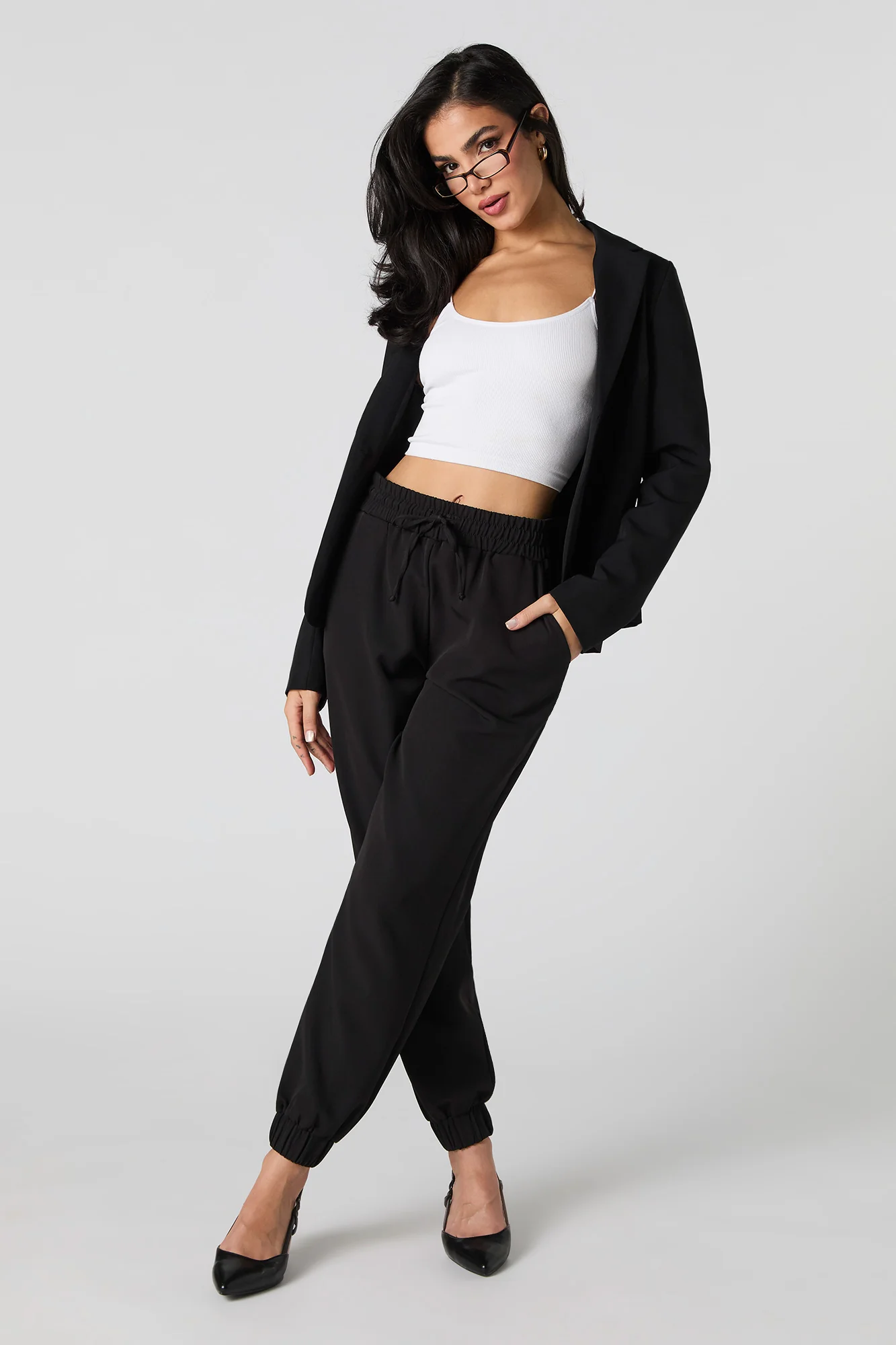 Fitted One-Button Blazer - Image 6