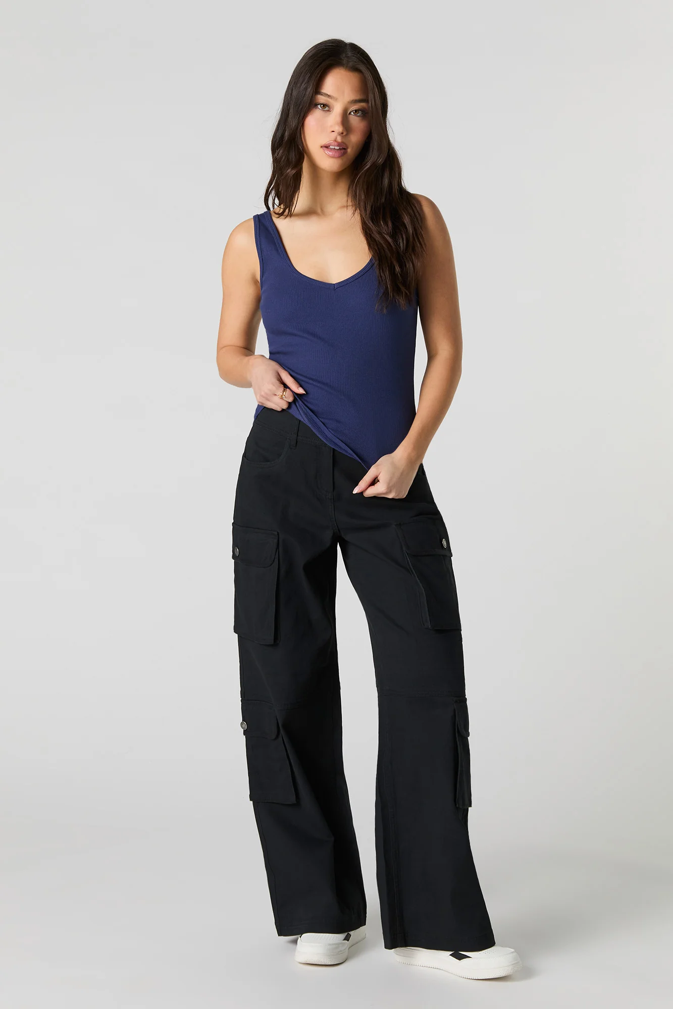 Ribbed V-Neck Tank - Image 3