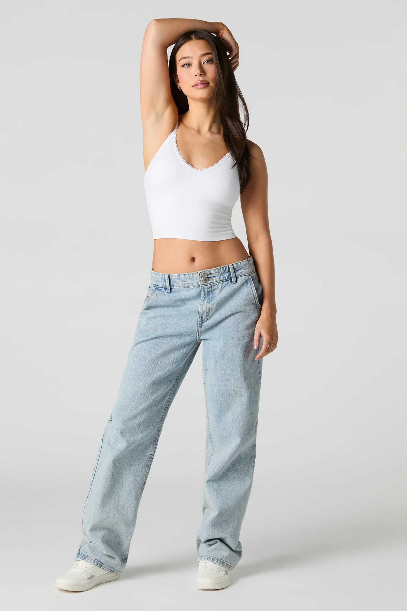Camisole sans couture avec liséré de dentelle et encolure en V - Image 12