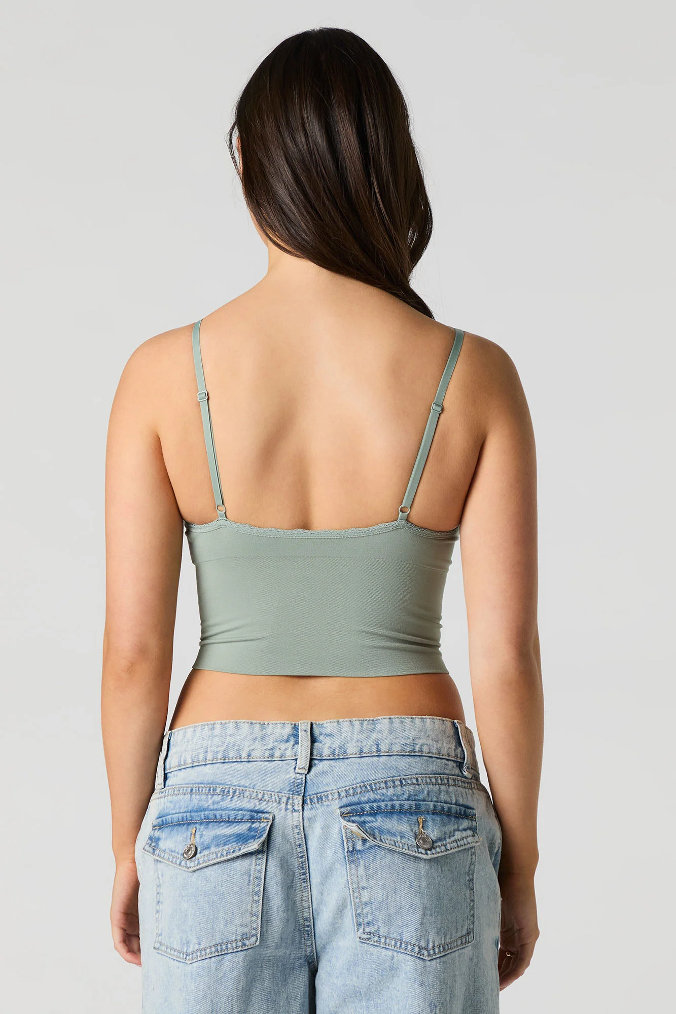 Seamless Lace Trim V-Neck Cami - Image 14