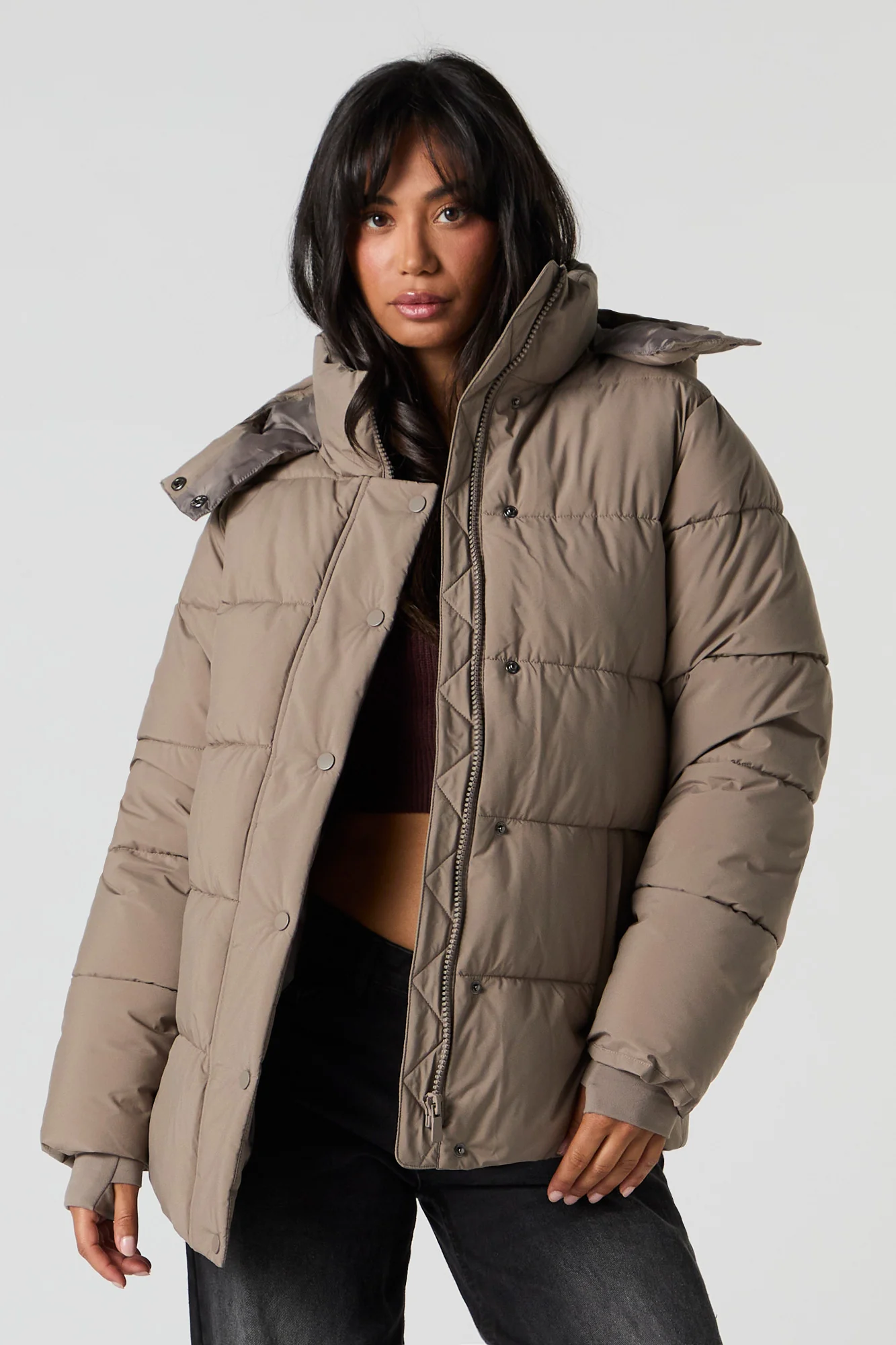 Blouson bouffant à capuchon - Image 7