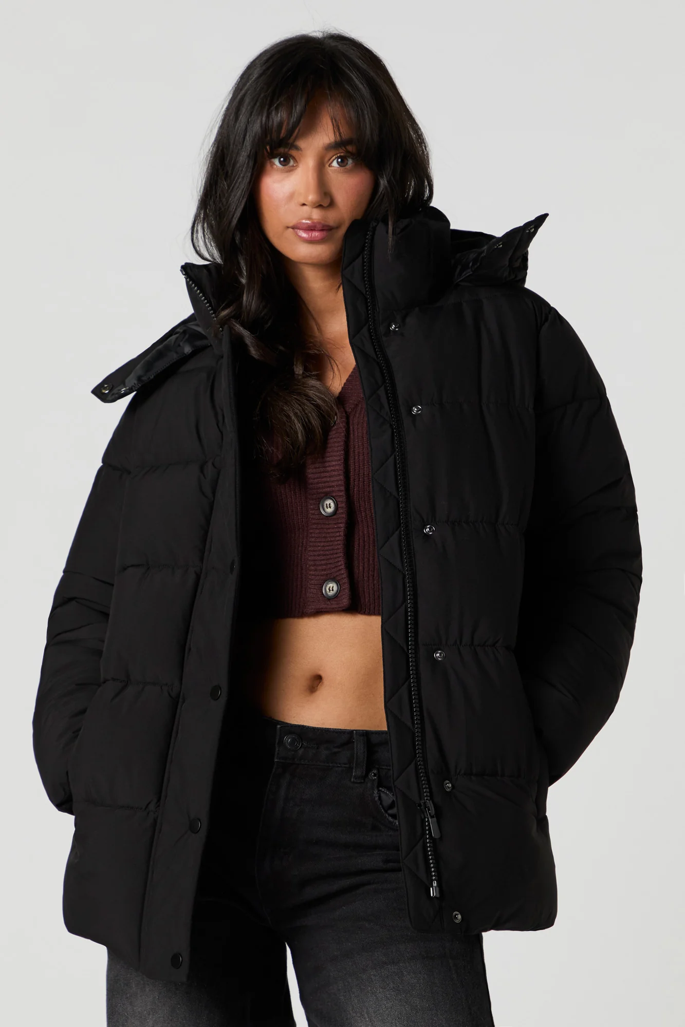 Puffer Jacket with Hood - Image 4