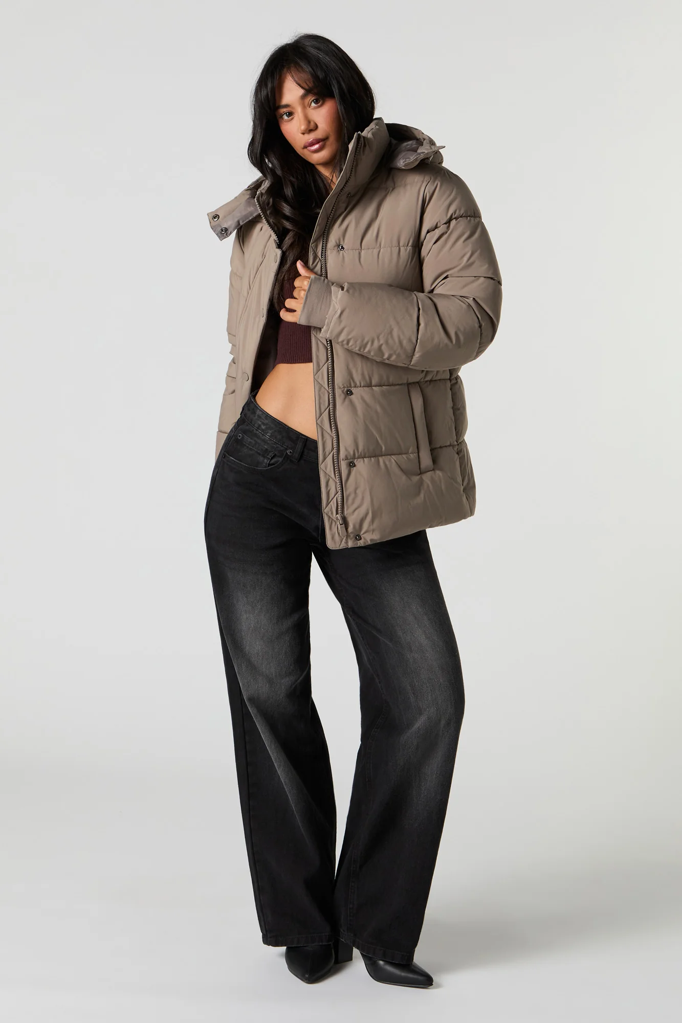 Puffer Jacket with Hood - Image 9