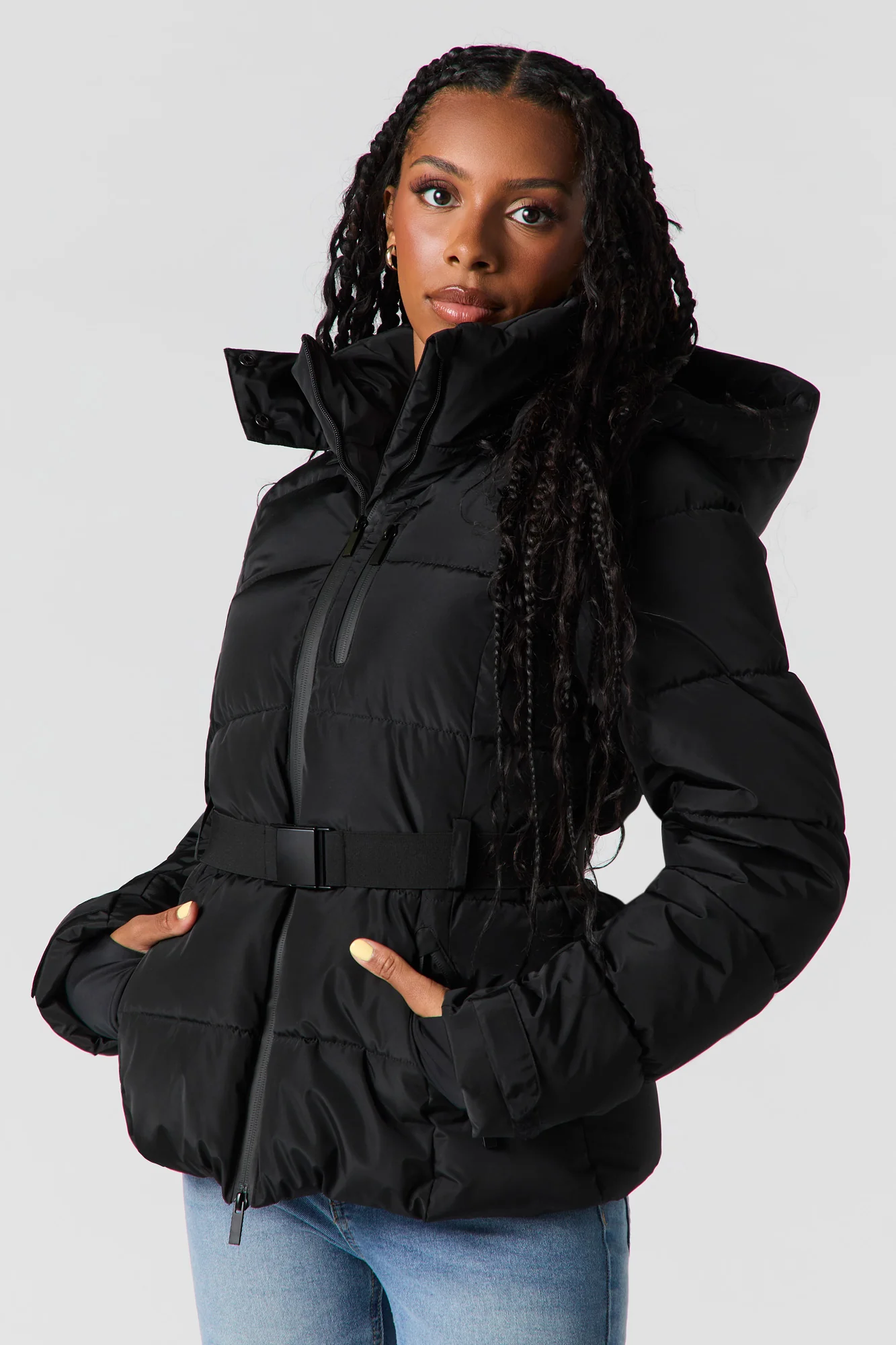 Blouson bouffant avec ceinture - Image 2