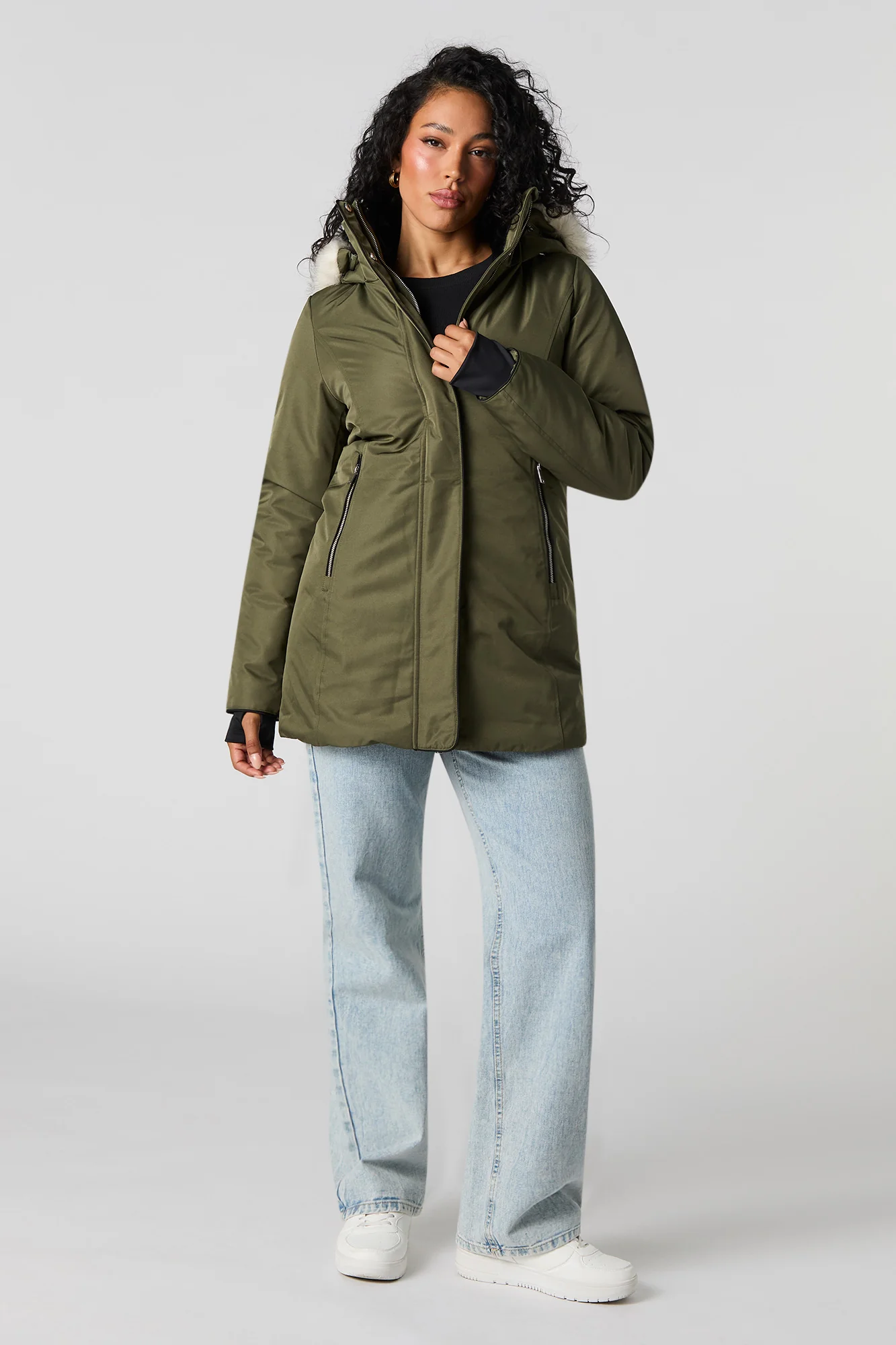 Detachable Faux-Fur Hooded Parka - Image 15