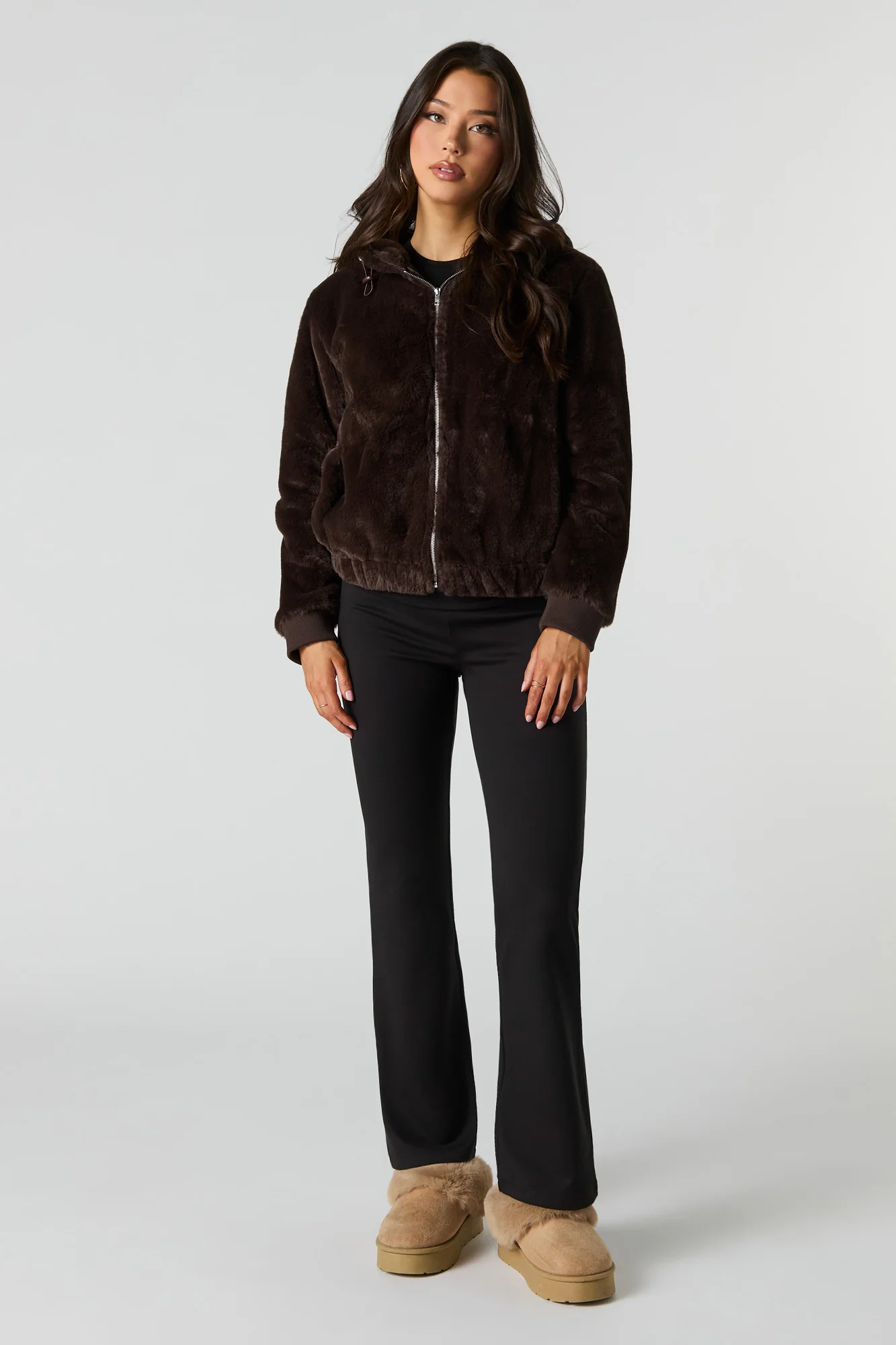 Blouson à capuchon en similifourrure - Image 12