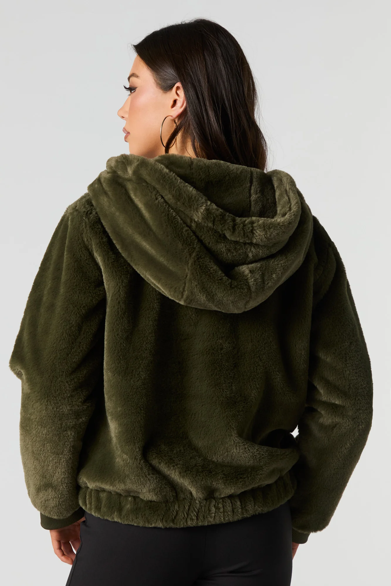 Blouson à capuchon en similifourrure - Image 14