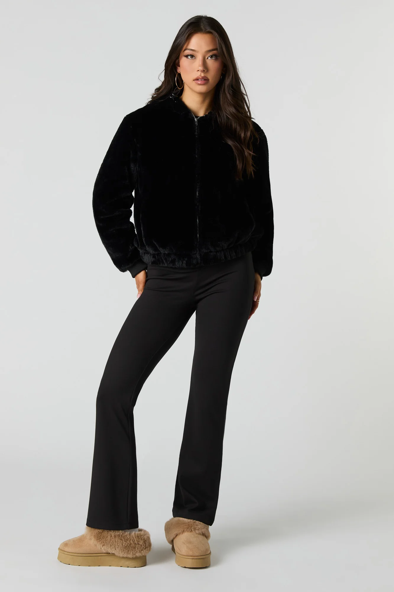 Faux Fur Hooded Jacket - Image 10