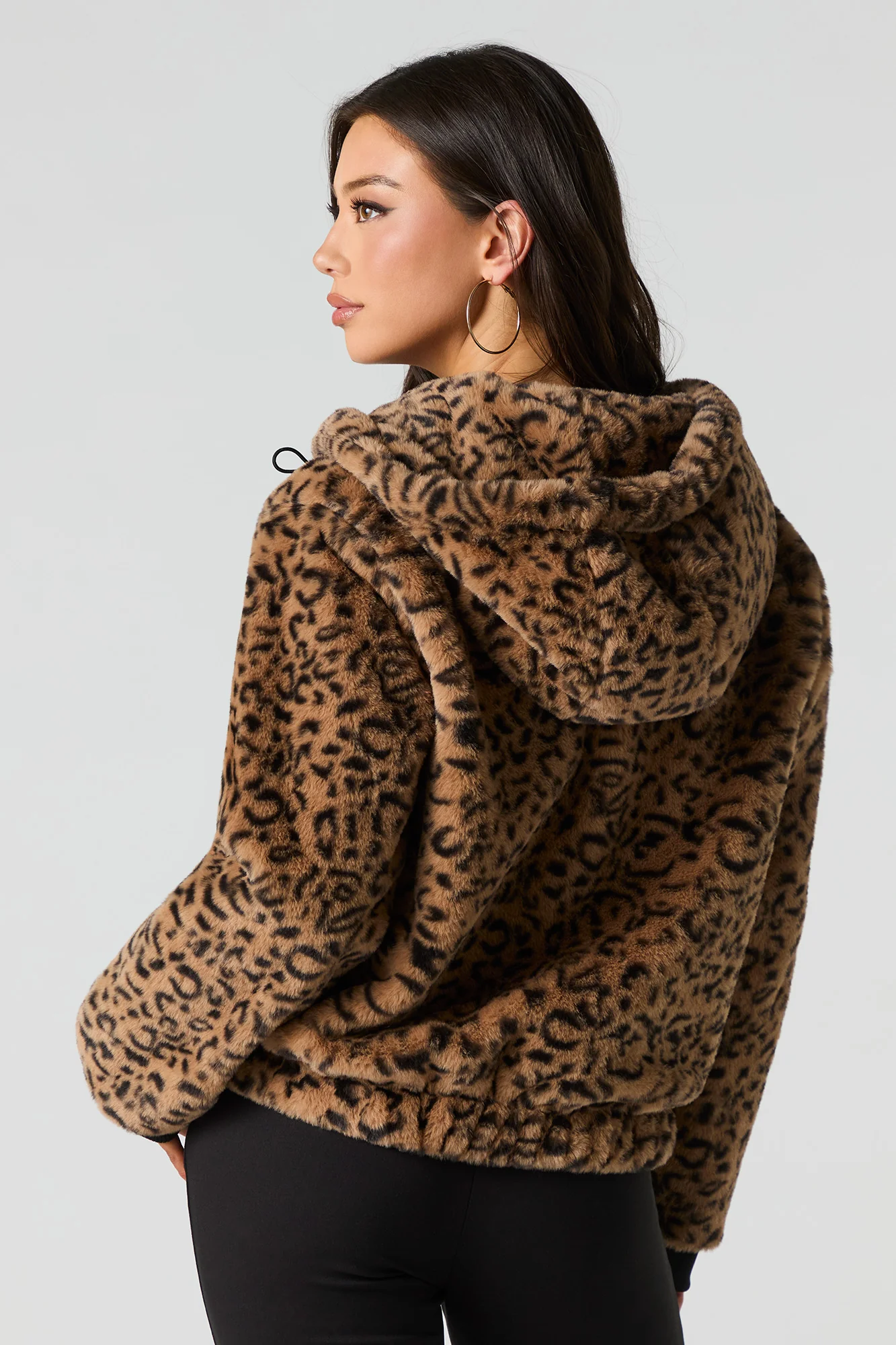 Faux Fur Hooded Jacket - Image 17