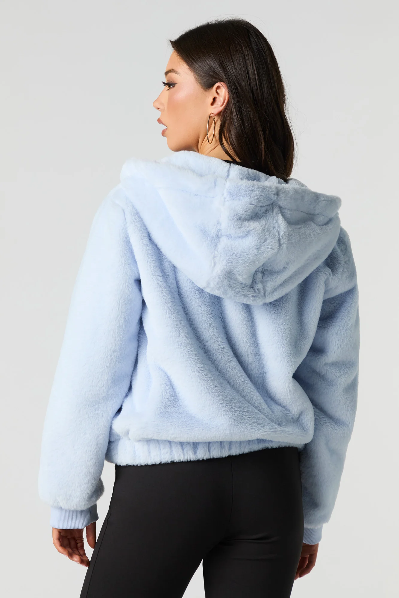 Faux Fur Hooded Jacket - Image 2
