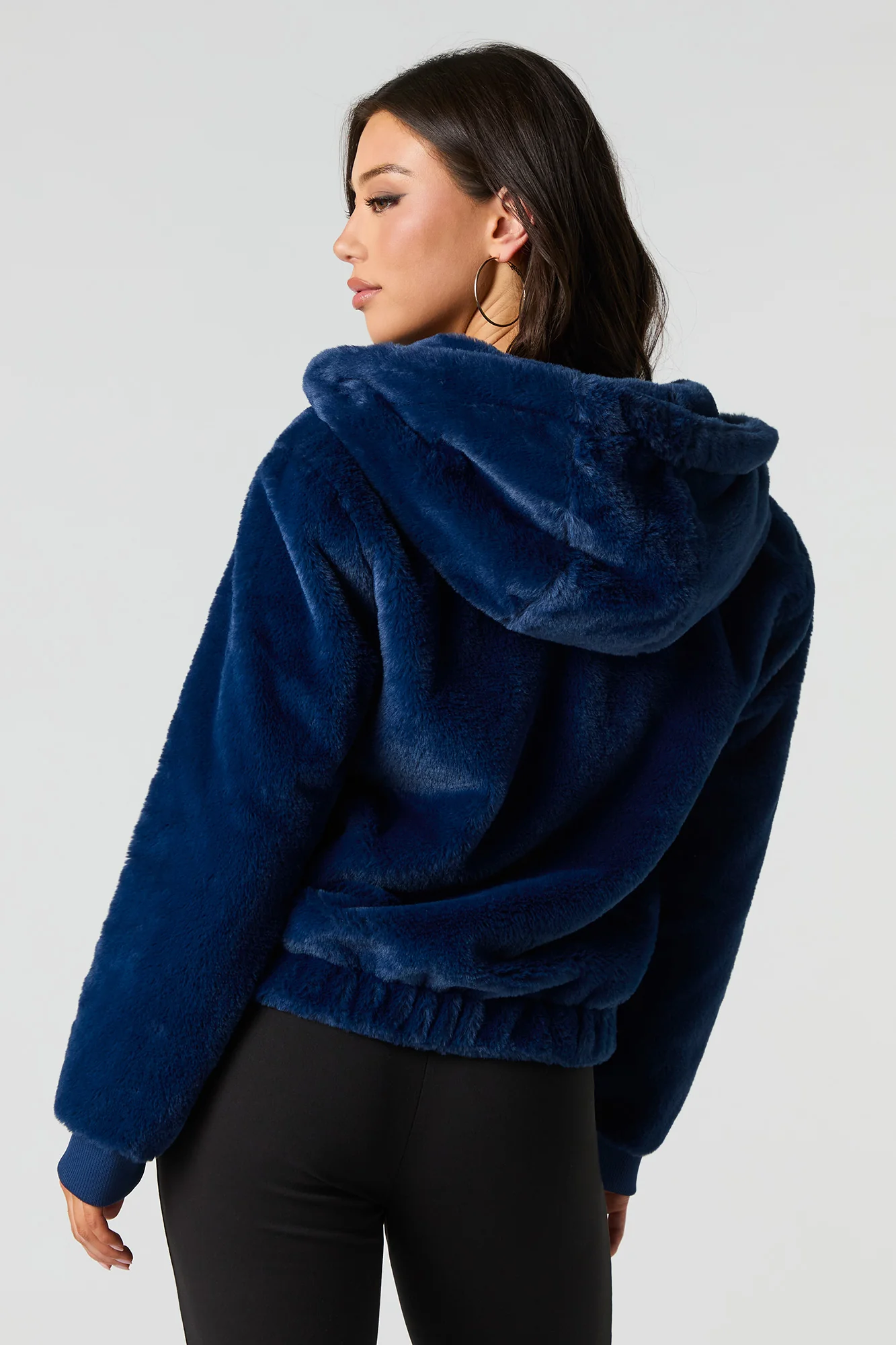 Faux Fur Hooded Jacket - Image 5