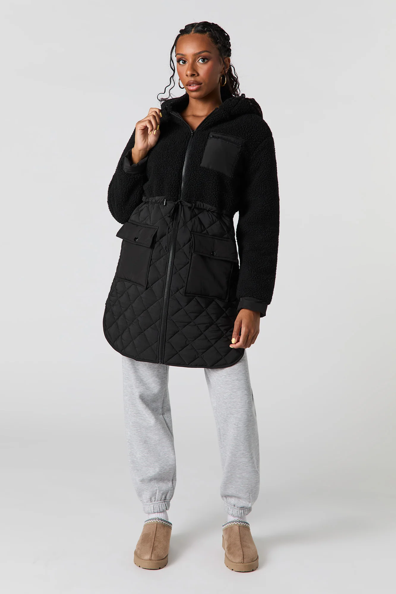 Blouson matelassé en Sherpa - Image 4
