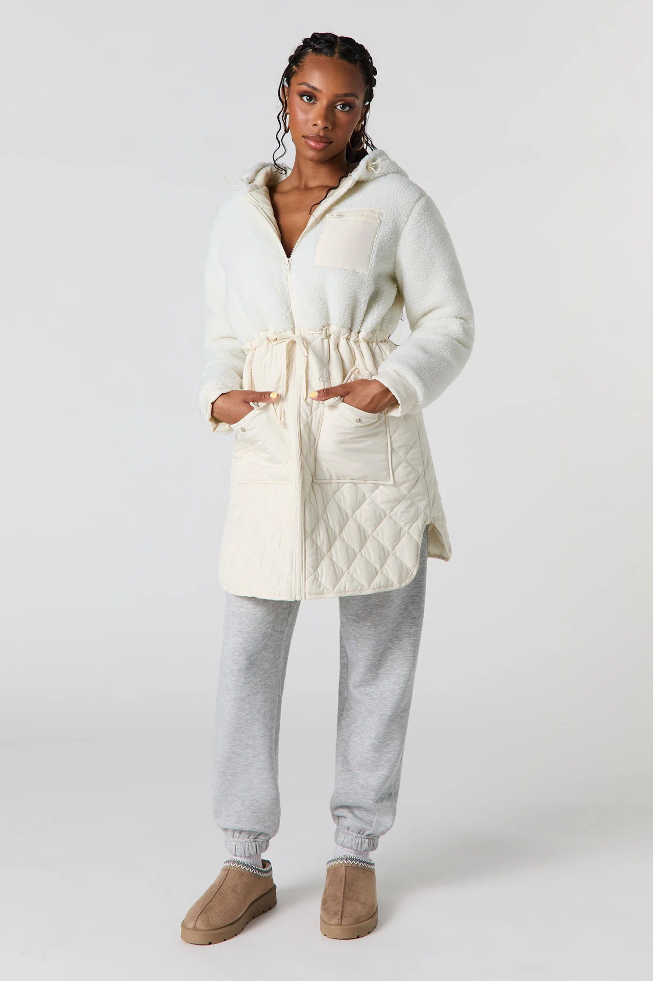 Blouson matelassé en Sherpa - Image 6