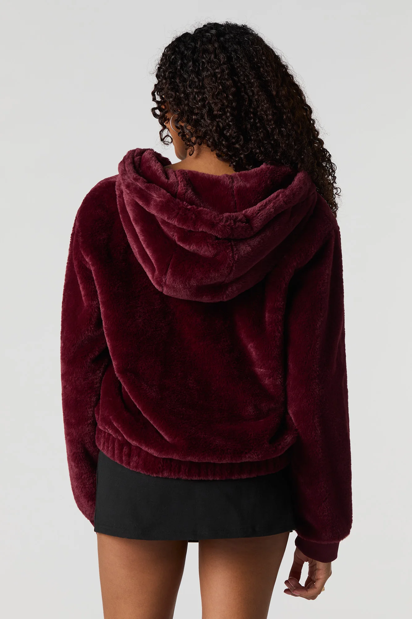 Faux Fur Zip-Up Jacket - Image 11