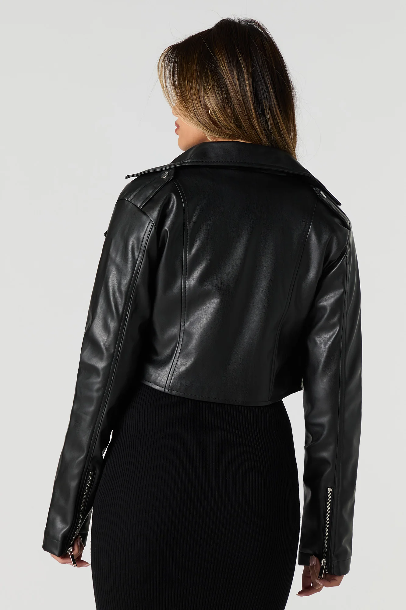 Blouson écourté en similicuir - Image 2