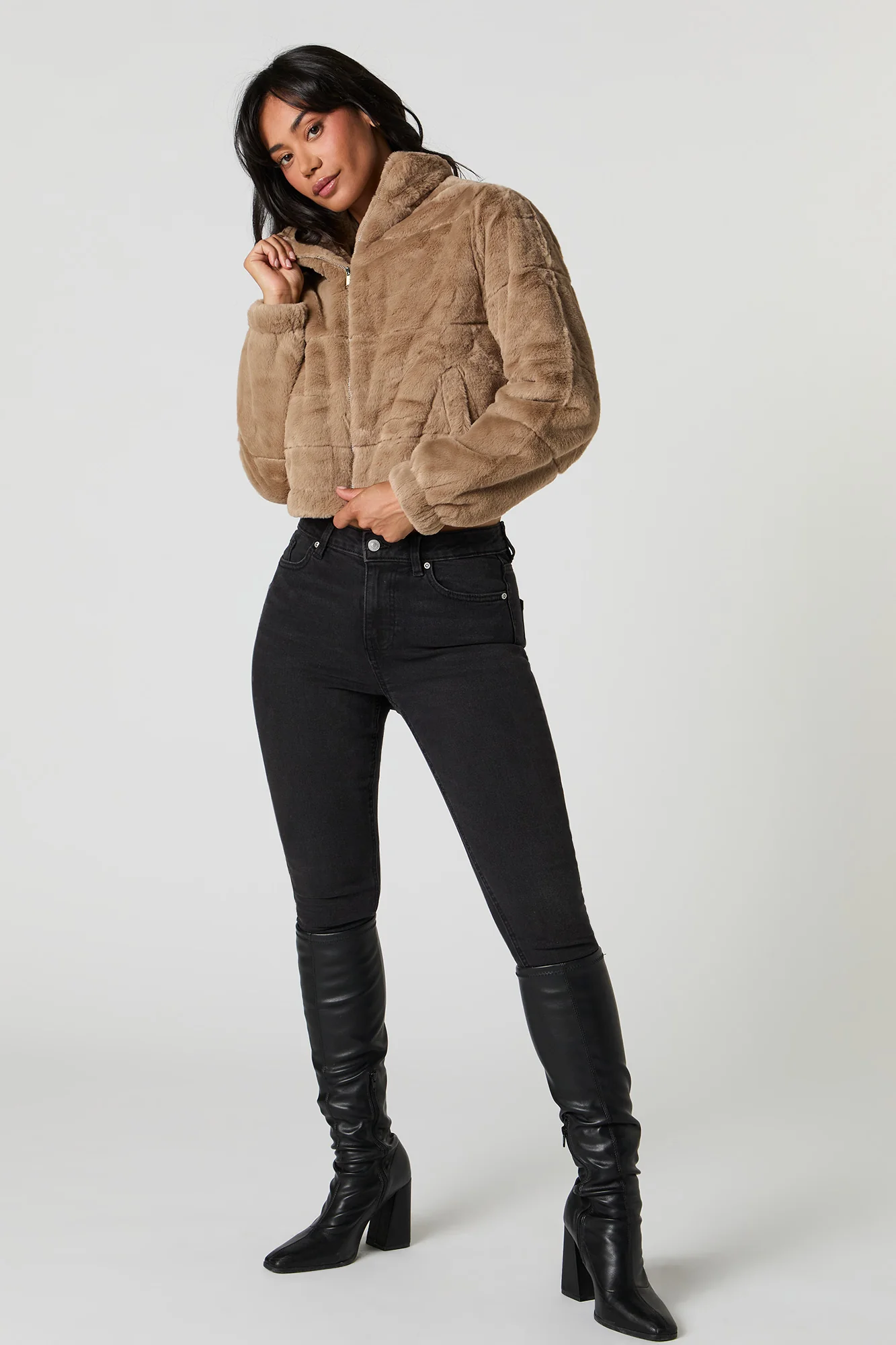 Faux Fur Jacket - Image 6