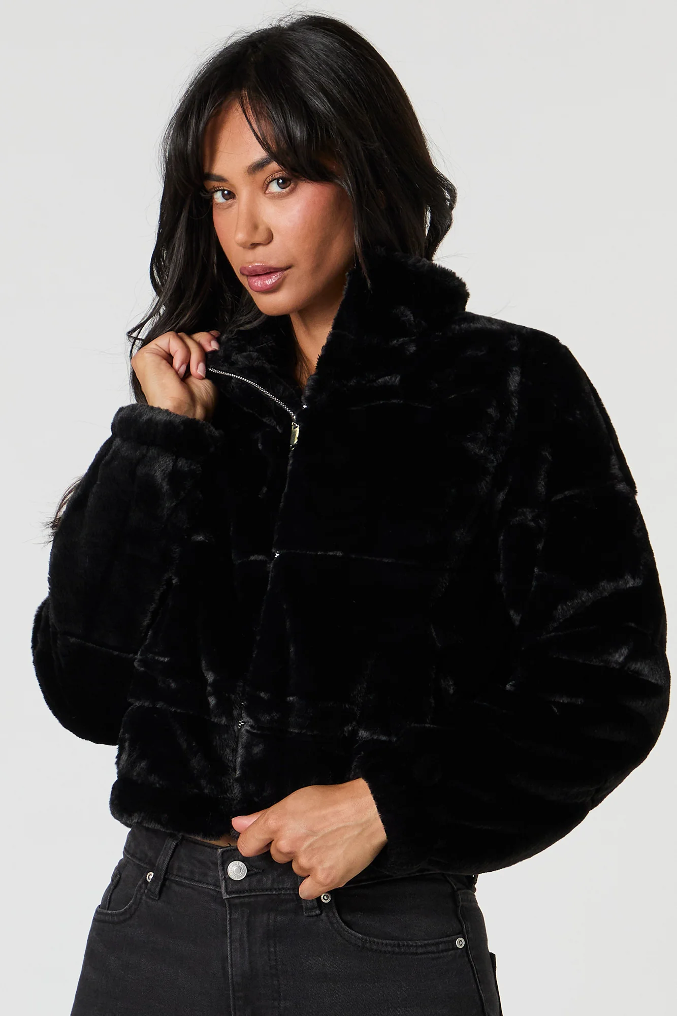 Faux Fur Jacket - Image 7