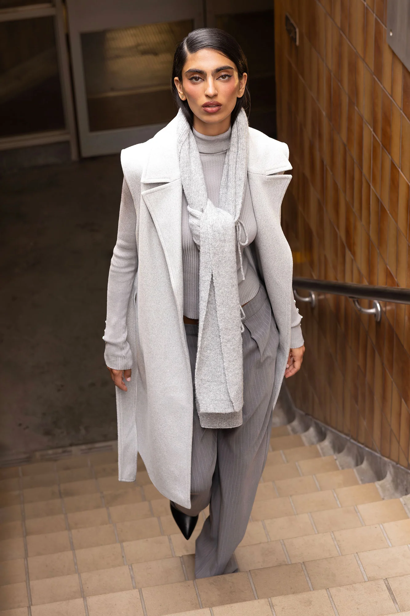 Belted Longline Vest