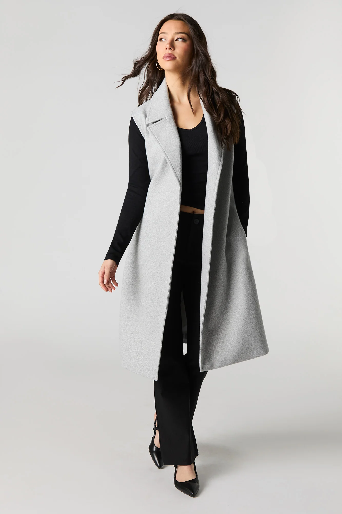 Belted Longline Vest - Image 2