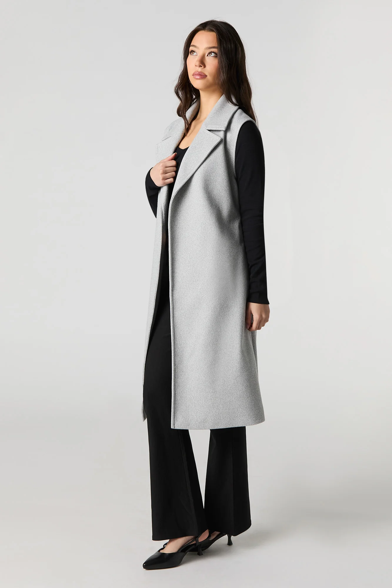 Belted Longline Vest - Image 3