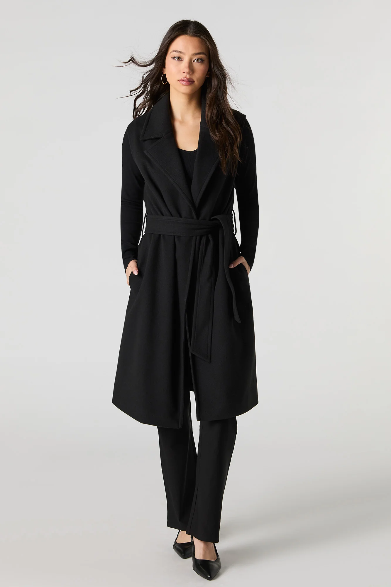 Belted Longline Vest - Image 8