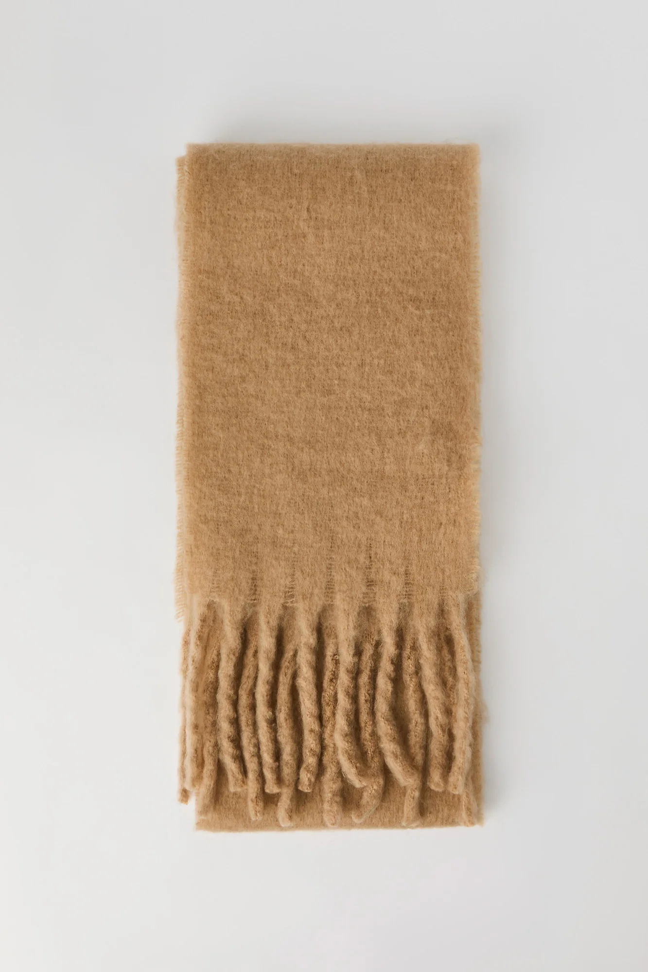 Thin Bouclé Knit Scarf - Image 4