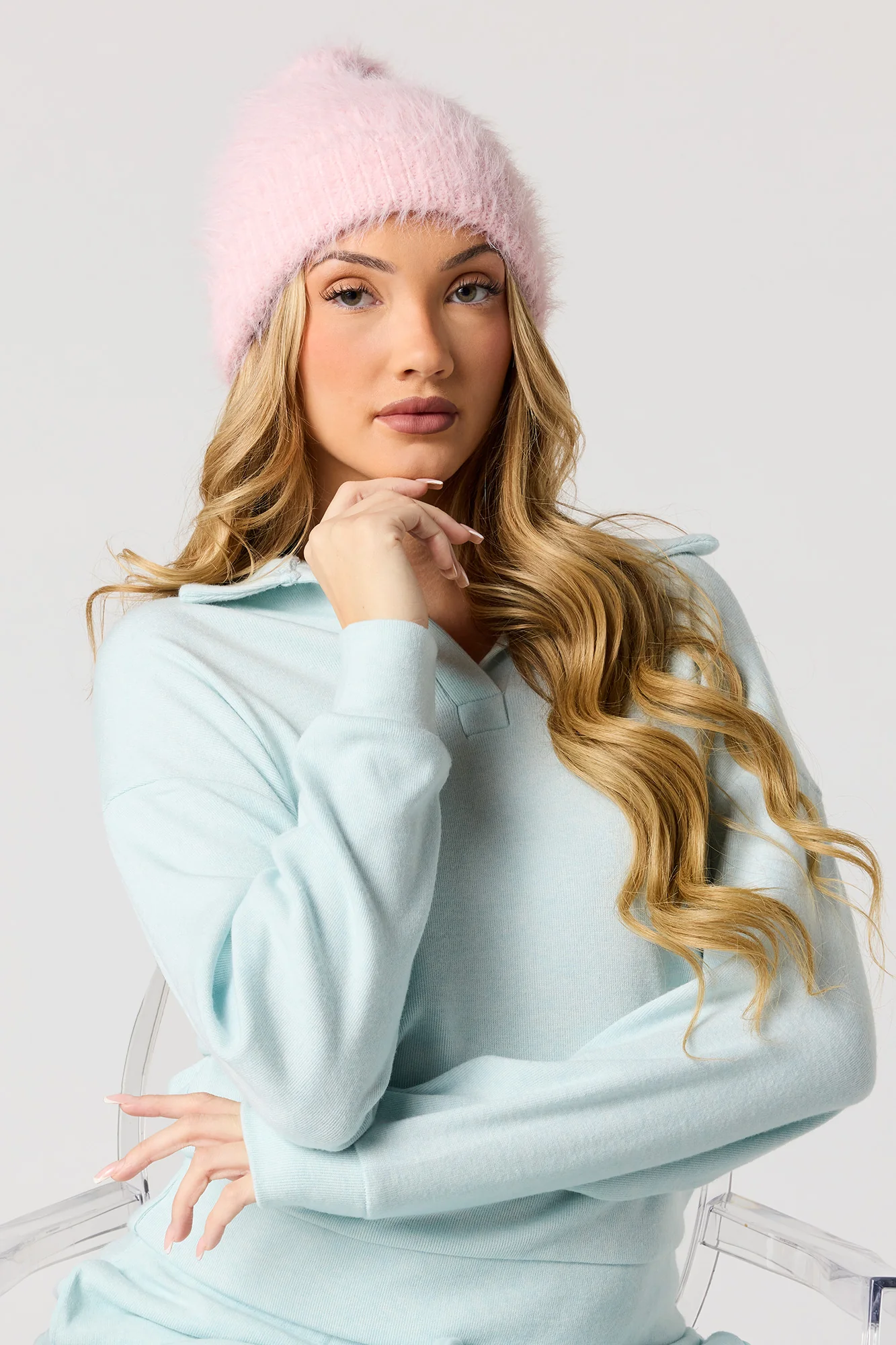 Fuzzy Knit Beanie - Image 6