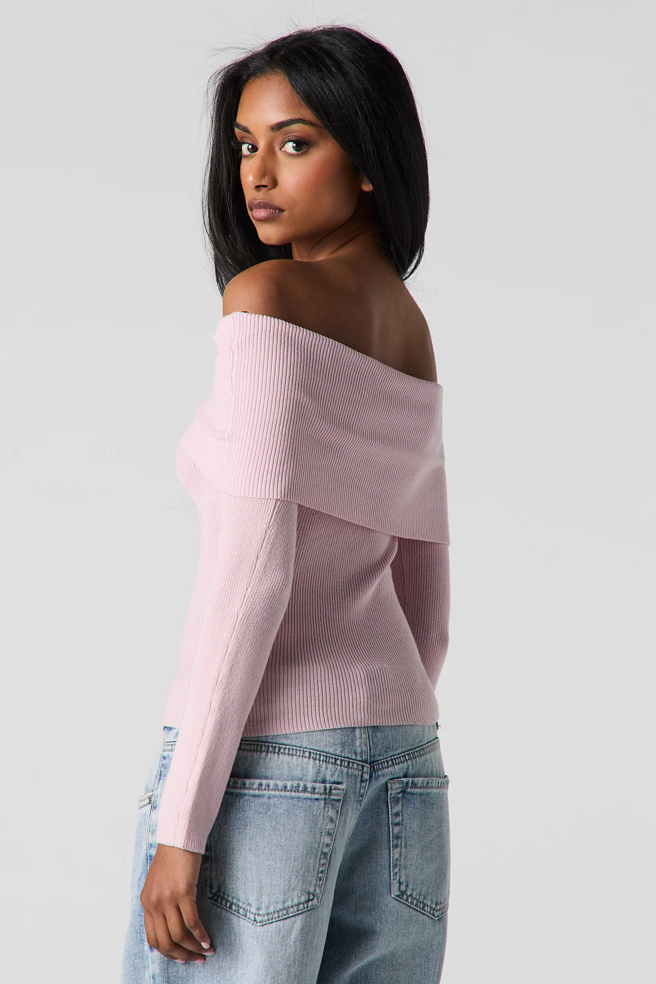 Ribbed Knit Off Shoulder Top - Image 15