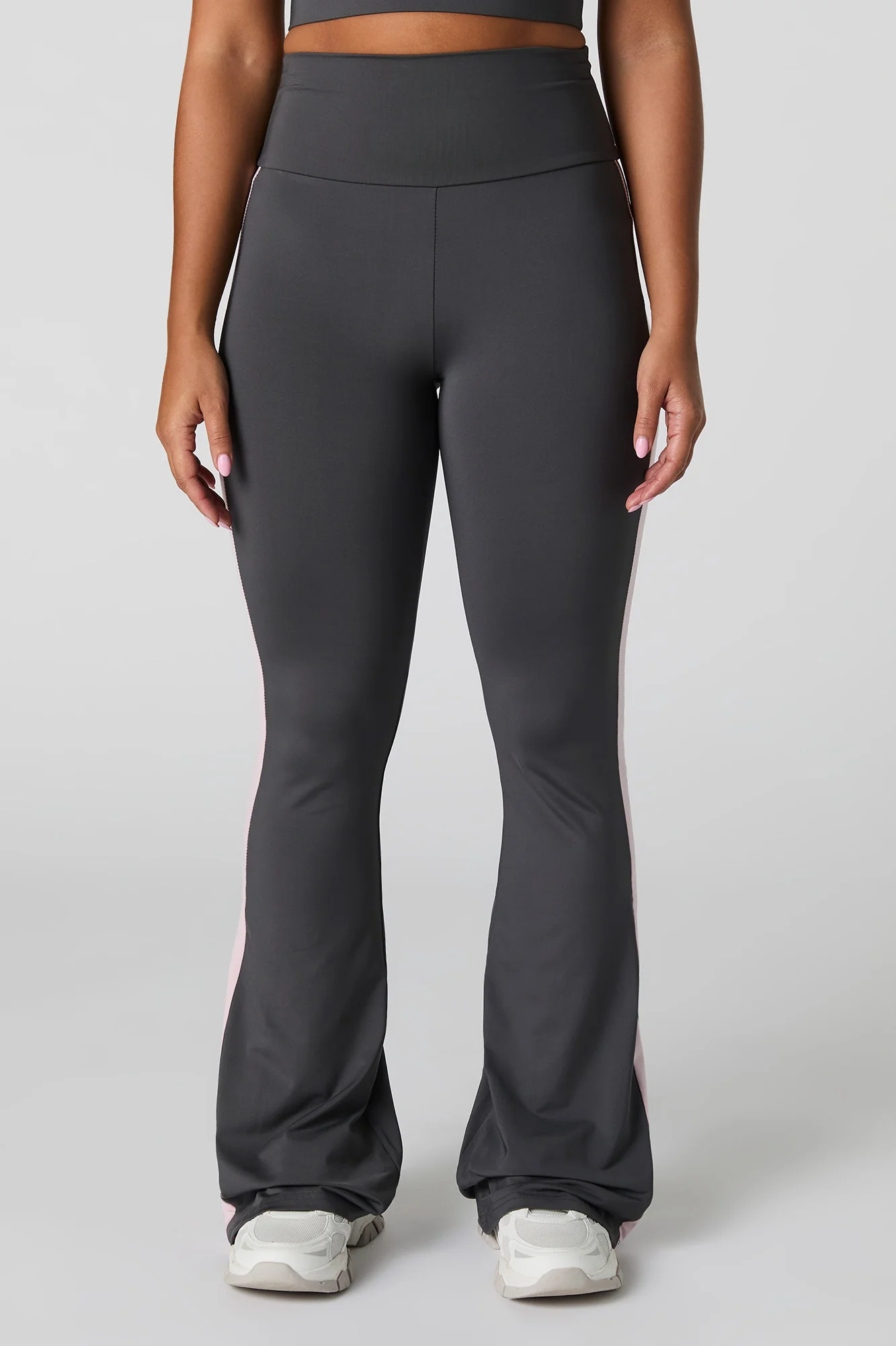 Active Side Striped Flare Legging - Image 2