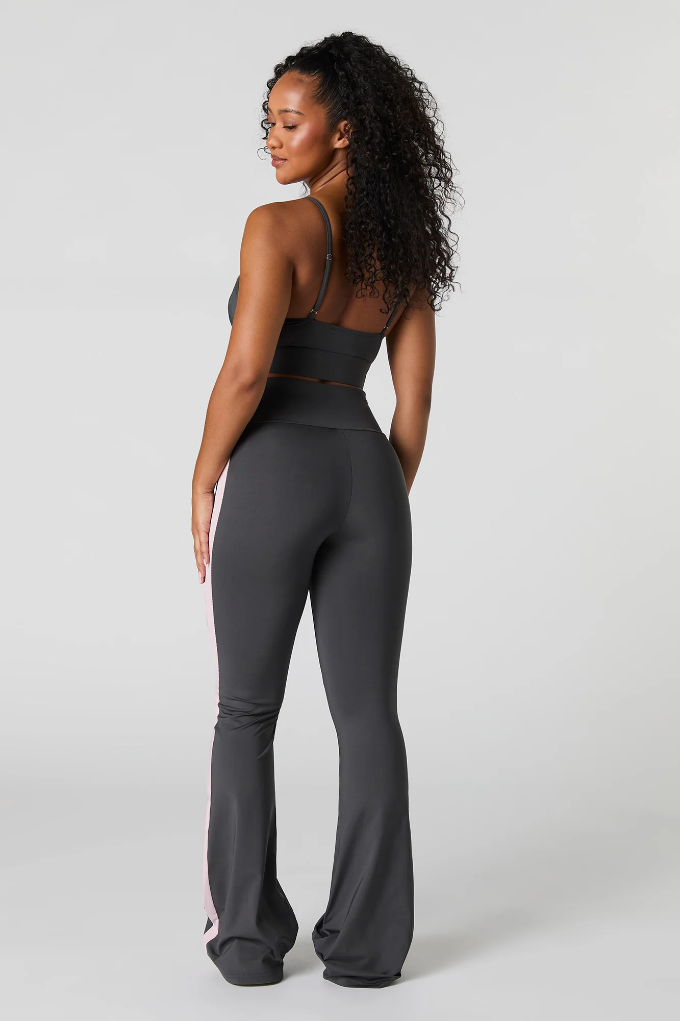 Active Side Striped Flare Legging - Image 3