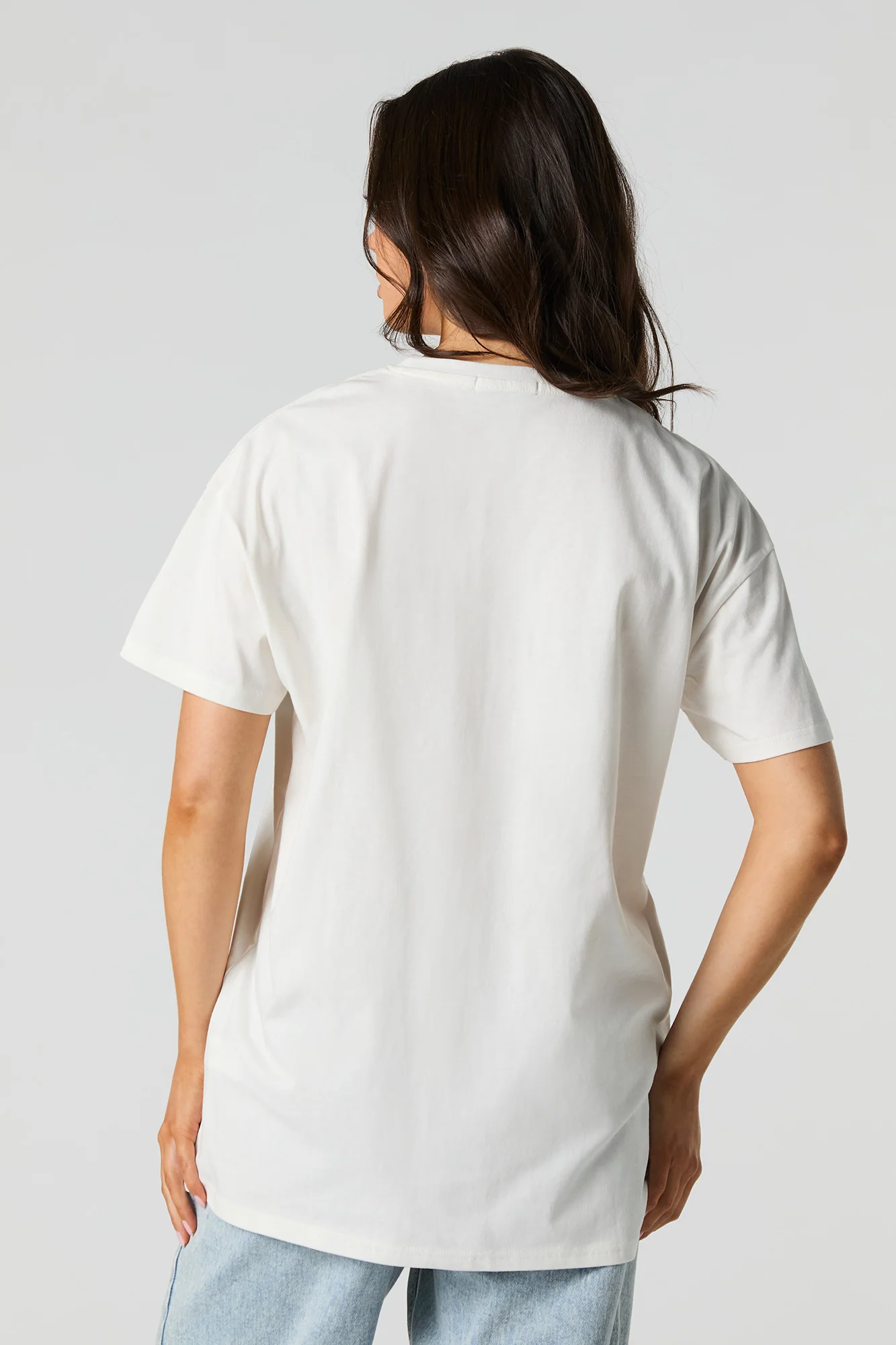 Christmas Coffees Graphic & Puff Print Oversized T-Shirt - Image 2