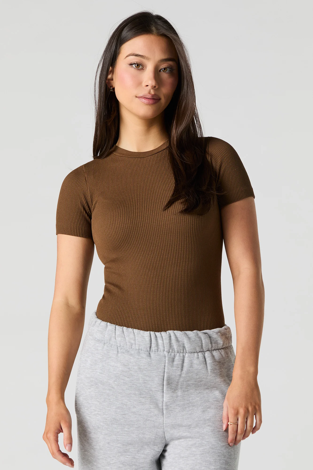 Seamless Ribbed Short Sleeve Bodysuit - Image 13
