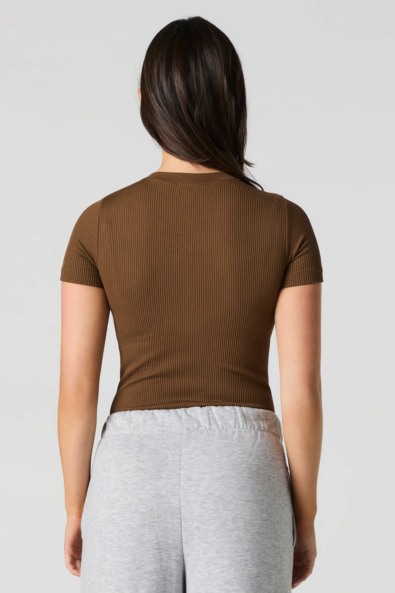 Seamless Ribbed Short Sleeve Bodysuit - Image 14