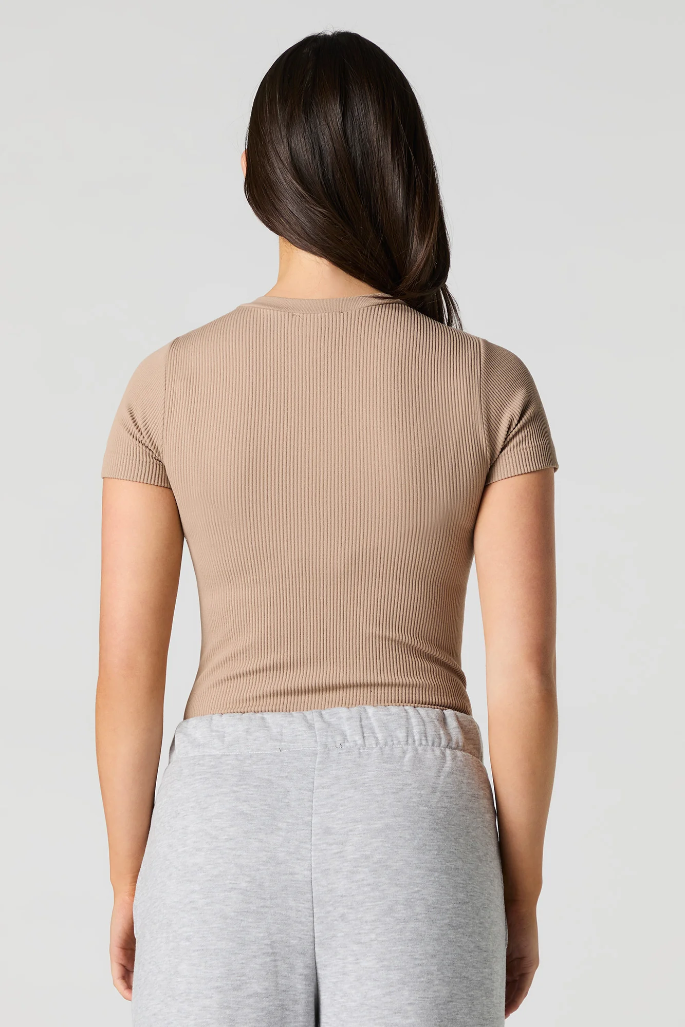 Seamless Ribbed Short Sleeve Bodysuit - Image 18
