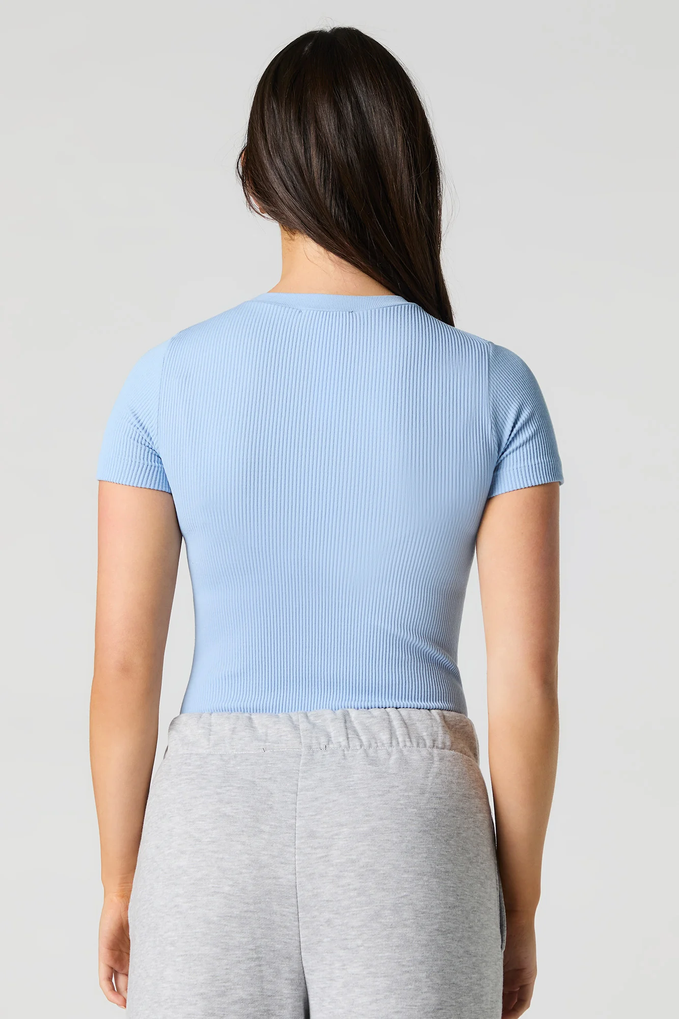 Seamless Ribbed Short Sleeve Bodysuit - Image 22