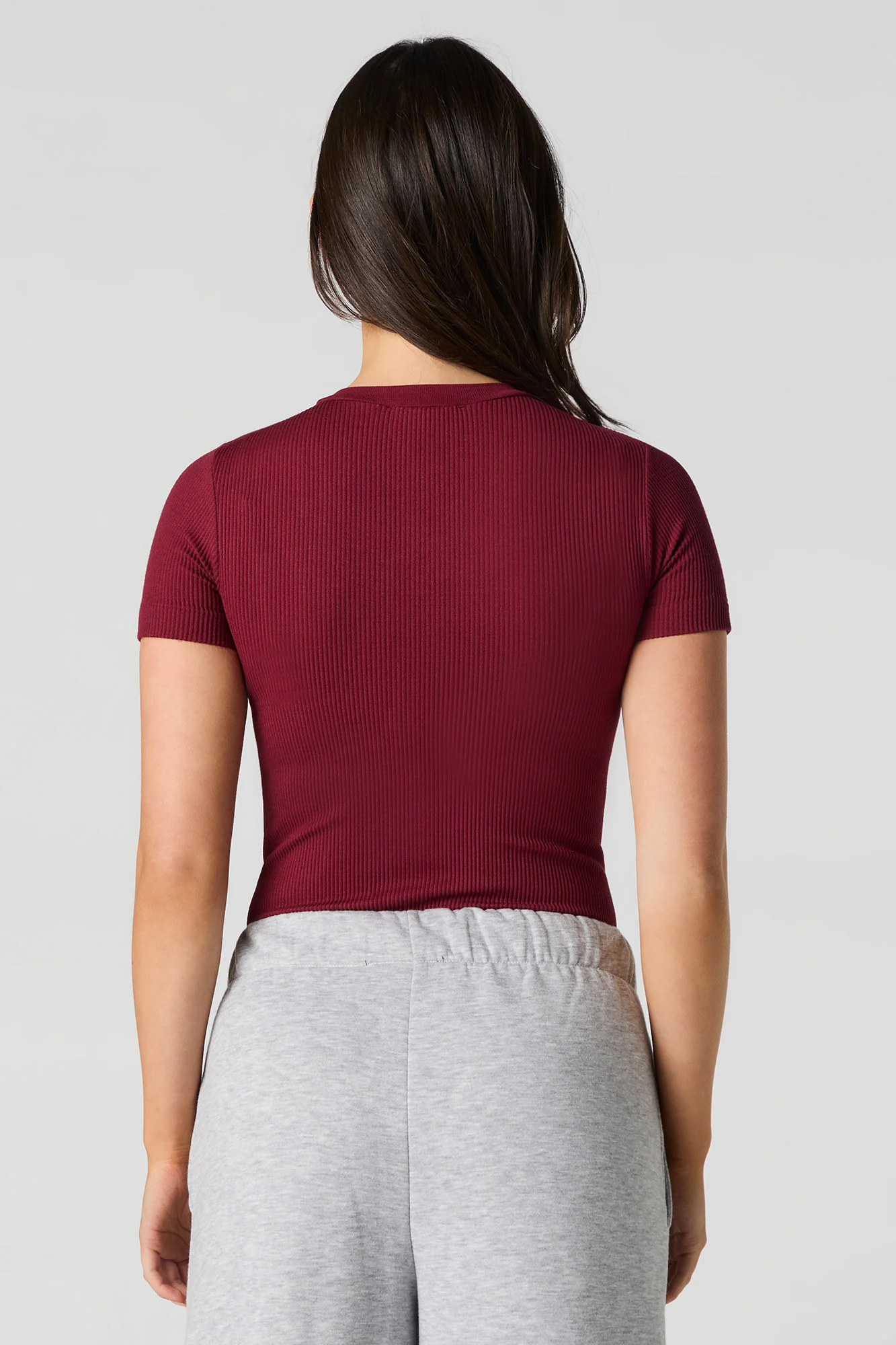 Seamless Ribbed Short Sleeve Bodysuit - Image 26