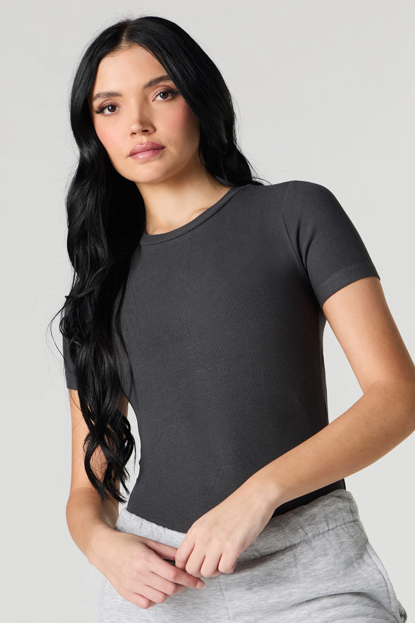 Ribbed Short Sleeve Bodysuit - Image 13