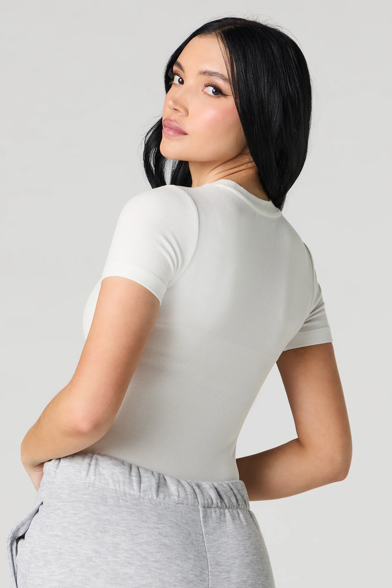 Ribbed Short Sleeve Bodysuit - Image 18