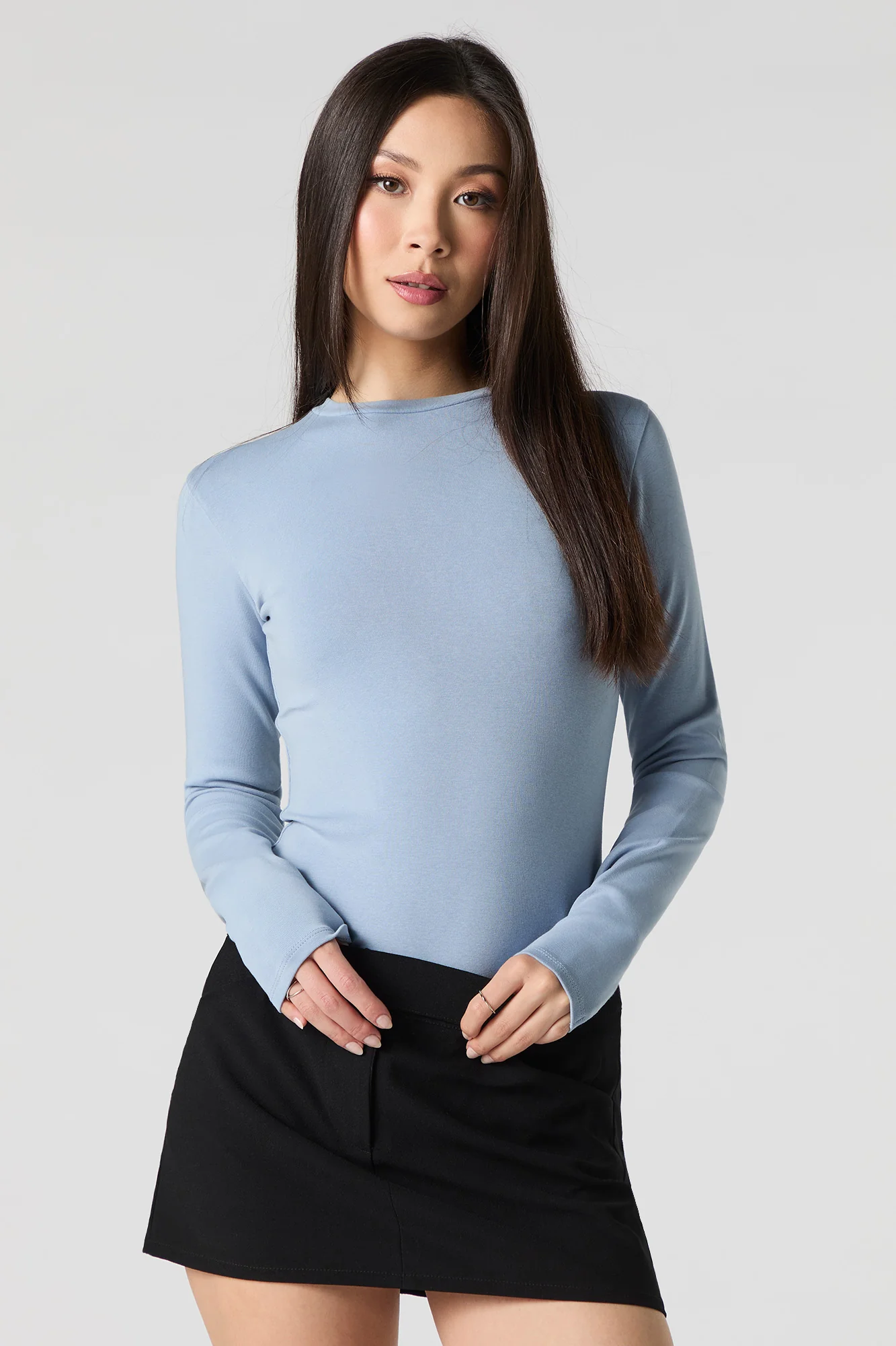Maillot à col haut et manche longue