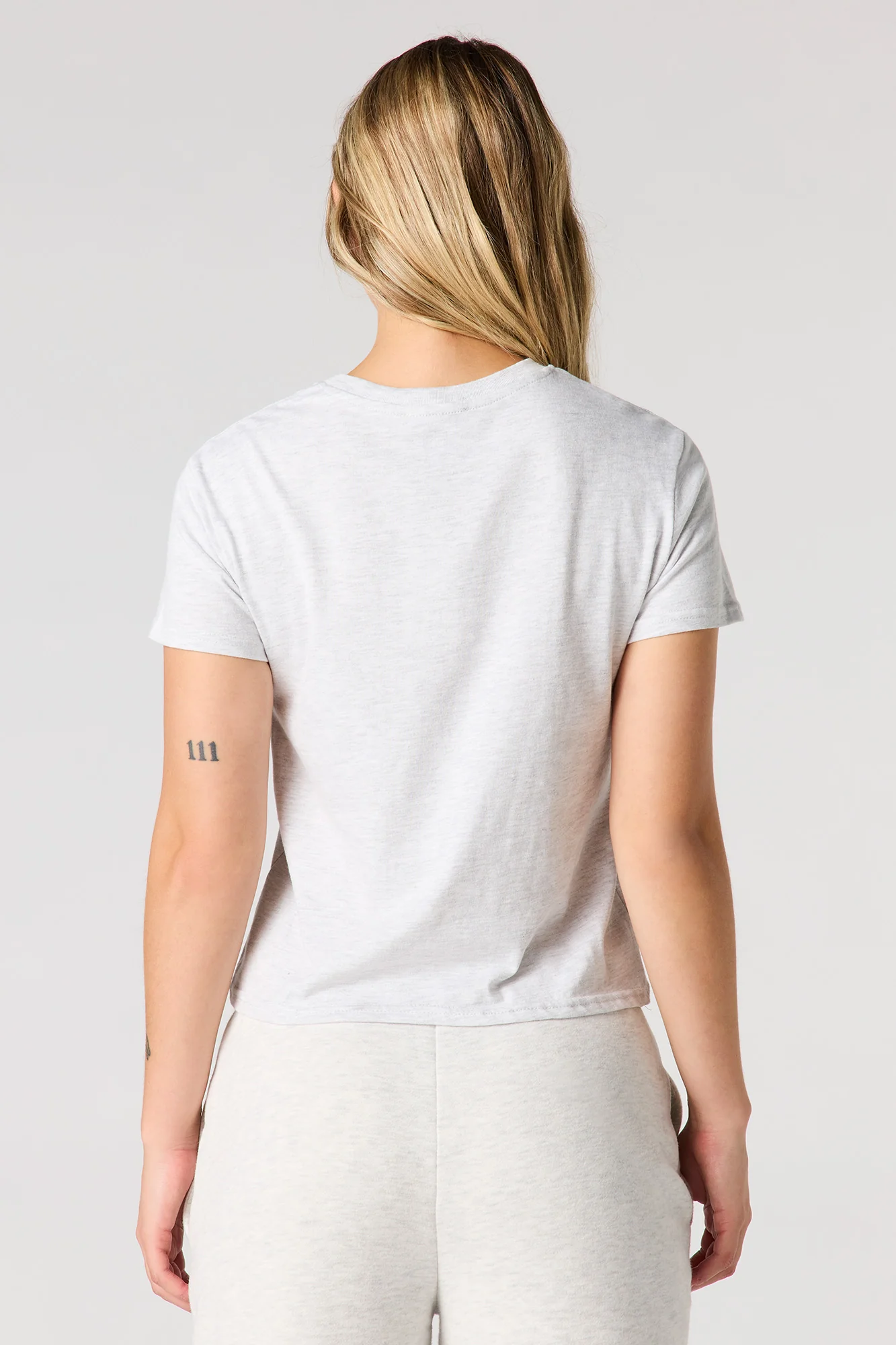 Twill Embroidered Boxy T-Shirt - Image 6