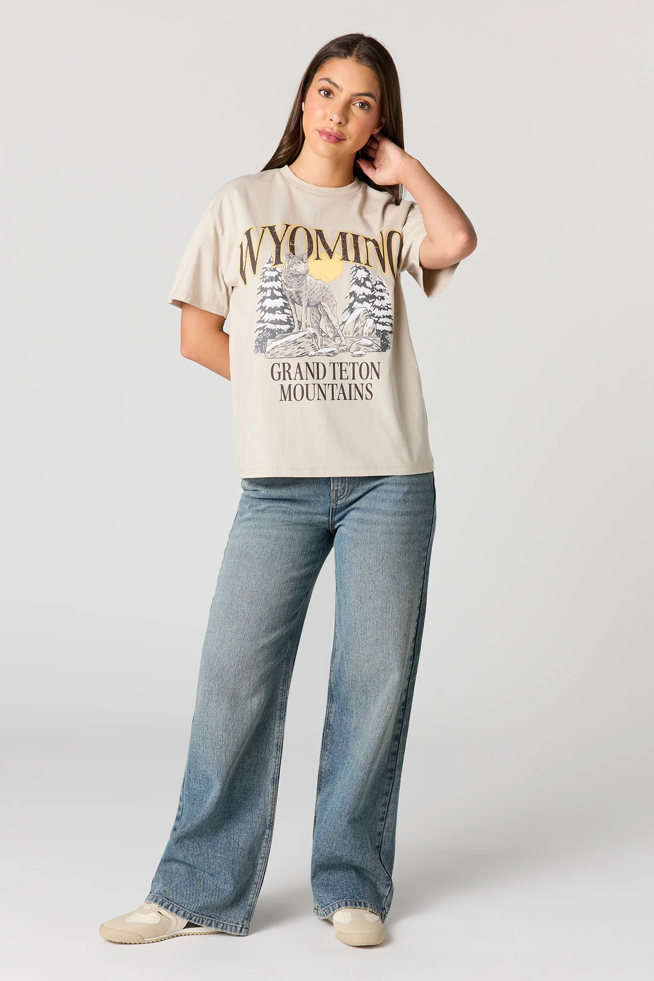 Luxe Heavy Cotton Graphic Boyfriend T-Shirt - Image 3