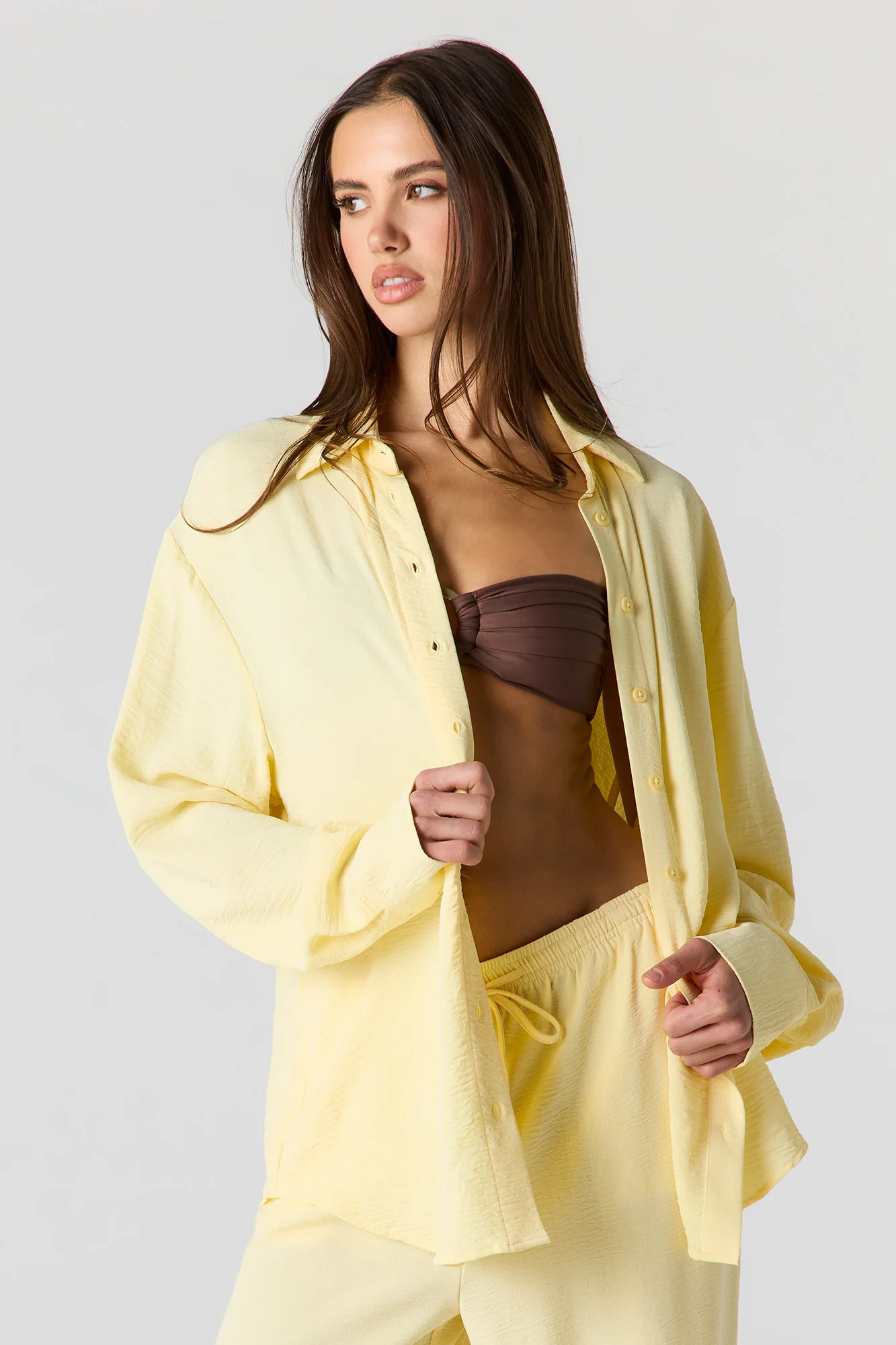 Flowy Oversized Button-Up Top