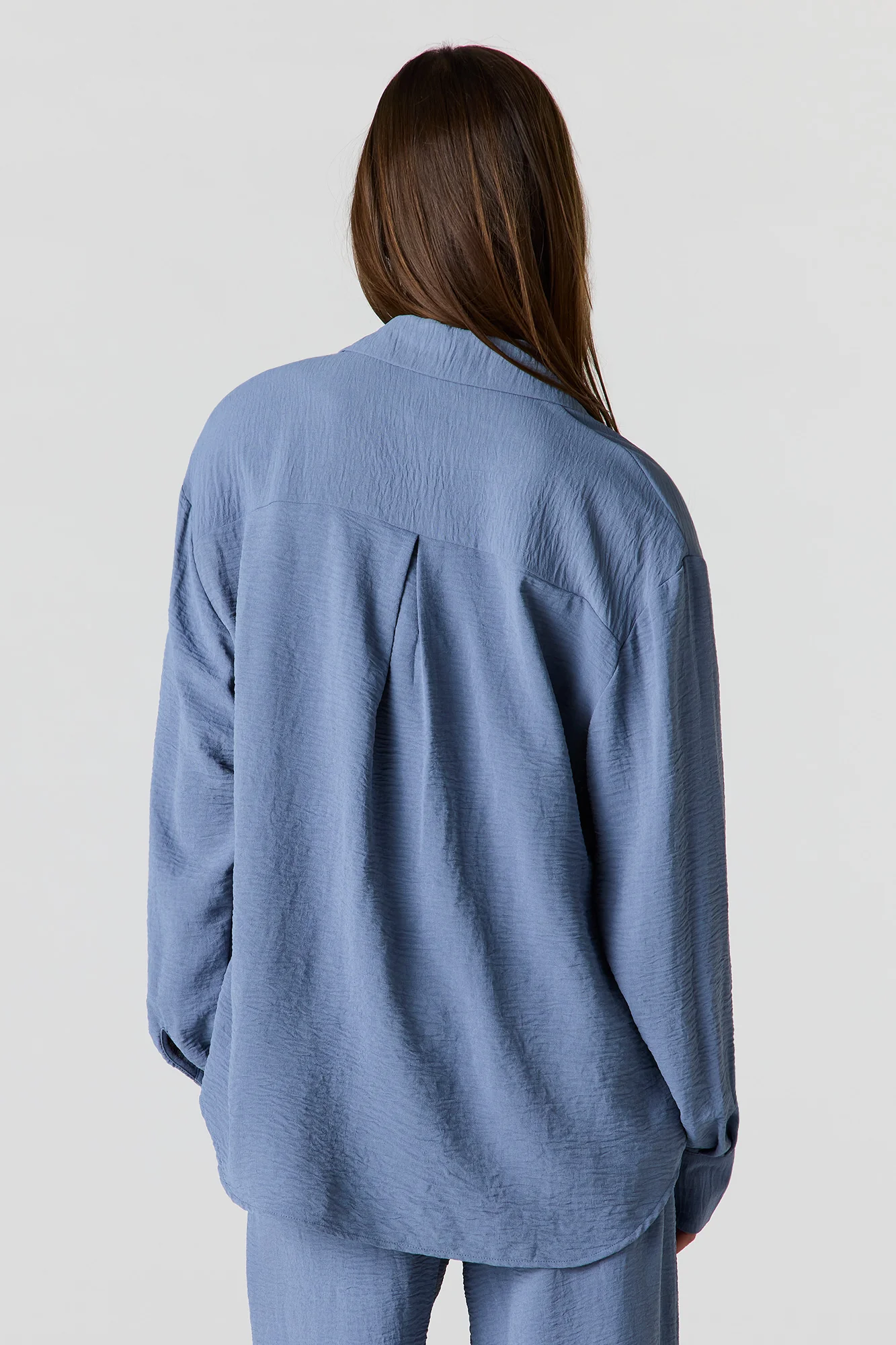 Flowy Oversized Button-Up Top - Image 11